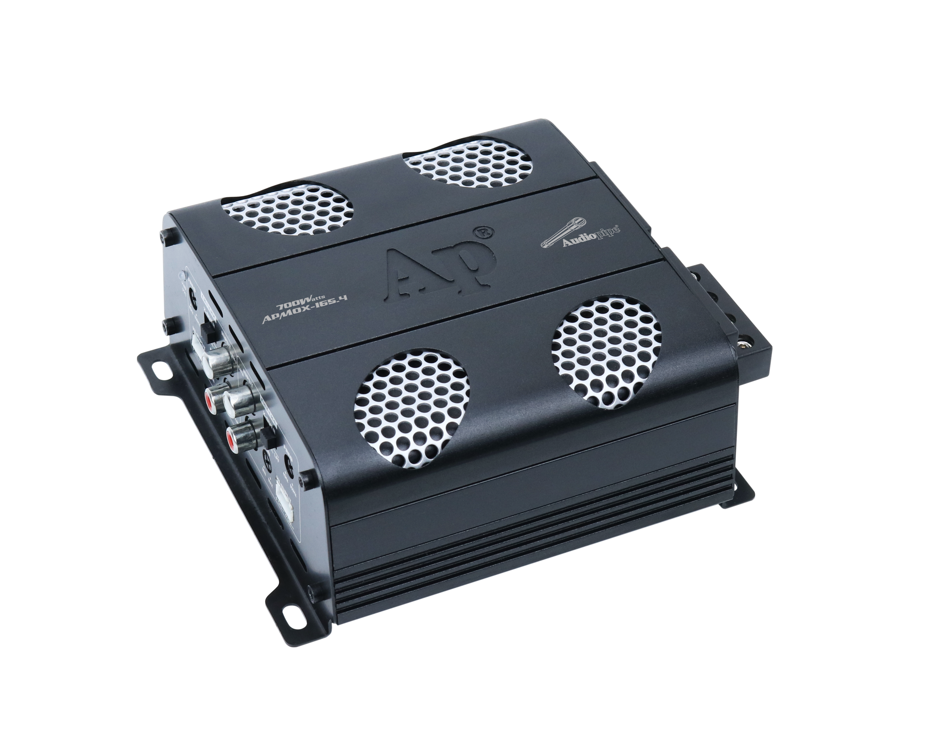 165W 4-Channel Class D Mini Car Amplifier - APMOX 165.4 - Compact Power for Car Audio Systems, Home Theater & DJ Setups