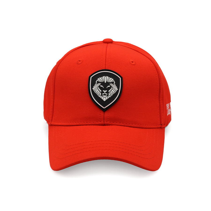VT Lion Shield Logo Future Looks Bright Red & White Snapback Hat - Stylish Baseball Cap for Men & Women - Perfect for Sports, Outdoor Activities and Street Fashion