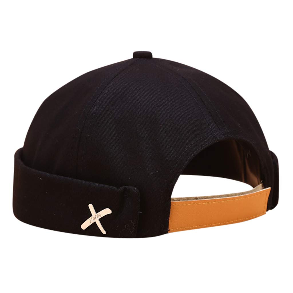 Unisex Solid Color Brimless Hat for Men & Women - Casual Docker, Sailor, Mechanic Cap - Perfect for Outdoor Work, Boating, and Everyday Wear