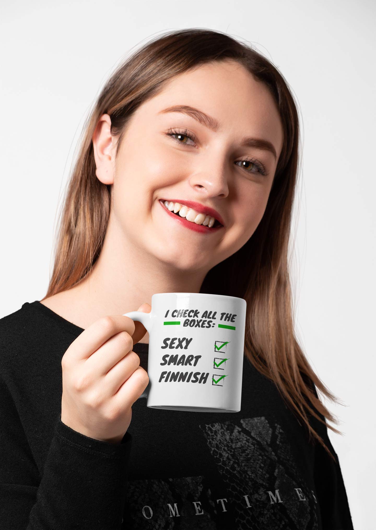 Premium Finnish Coffee & Tea Mug - 11oz Elegant Ceramic Cup with Nordic Design, Perfect for Home, Office & Gifting | Finland Souvenir & Decor