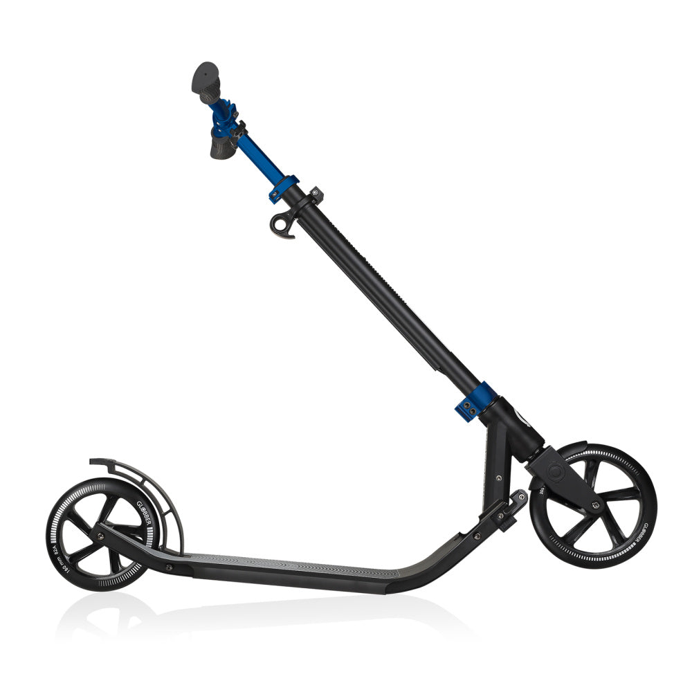Globber NL 205 180 Duo Adult Scooter - Cobalt Blue | Foldable Commuter Scooter for Urban Travel & Leisure Riding