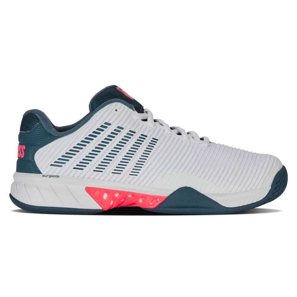 K Swiss Hypercourt Express 2 Men's Tennis Shoes - White/Stargazer | Lightweight & Durable Court Shoes for Men | Perfect for Tennis, Pickleball & Casual Wear