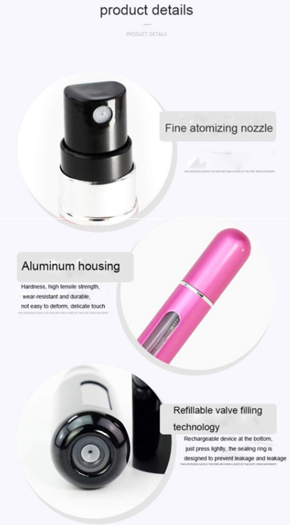 5ml Empty Refillable Perfume Spray Bottle - Portable Travel Essential Oil Atomizer for Fragrance & Aromatherapy (Blue) | Perfect for DIY Perfume, Travel & On-the-Go Use