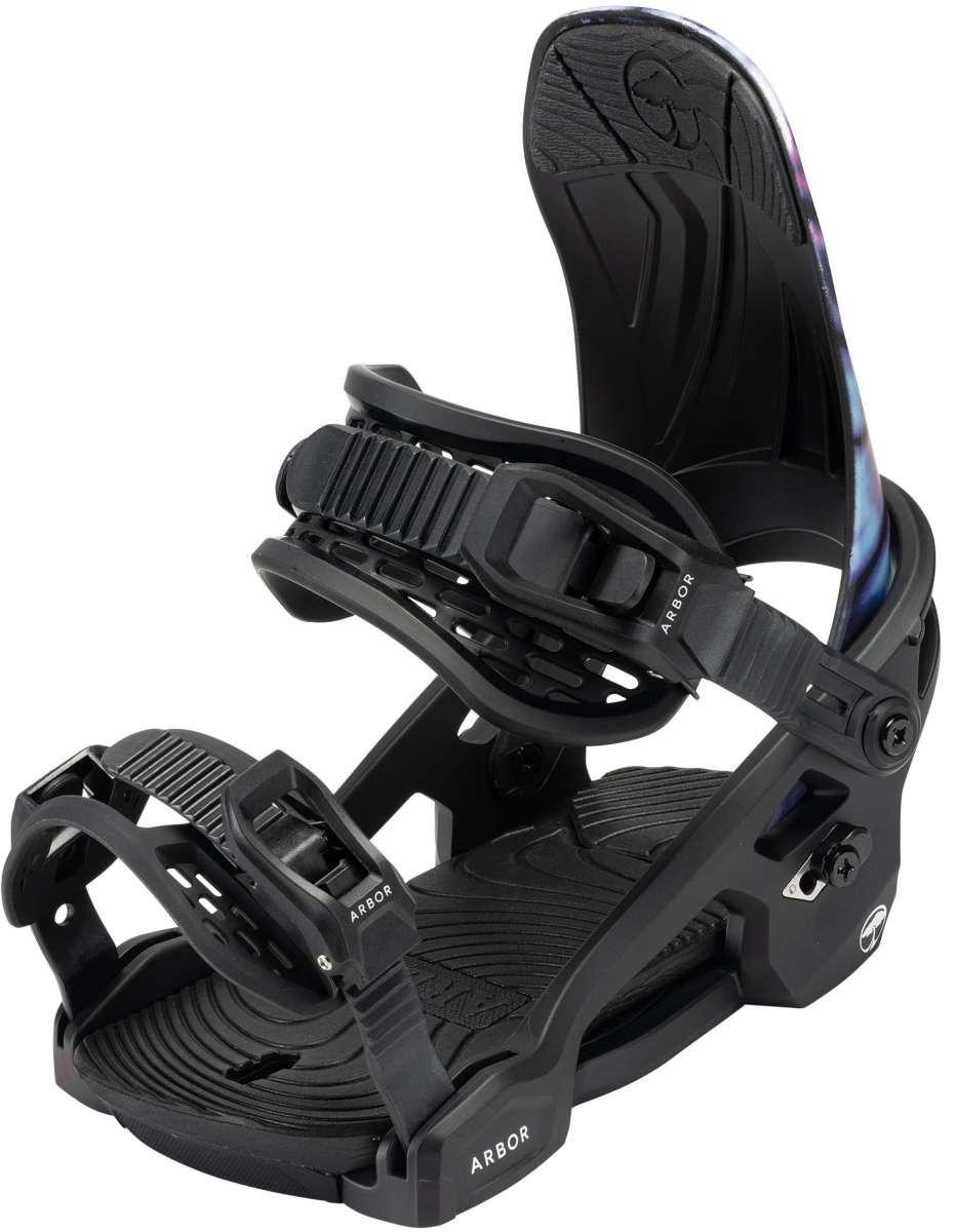 Arbor Sapling Youth Snowboard Bindings 2024 - Lightweight & Adjustable for Kids & Teens - Perfect for Park Riding & All-Mountain Snowboarding