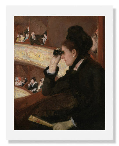 Mary Stevenson Cassatt 'In the Loge' - Famous Impressionist Art Print for Home & Office Decor - Perfect for Living Rooms, Galleries, and Art Collections