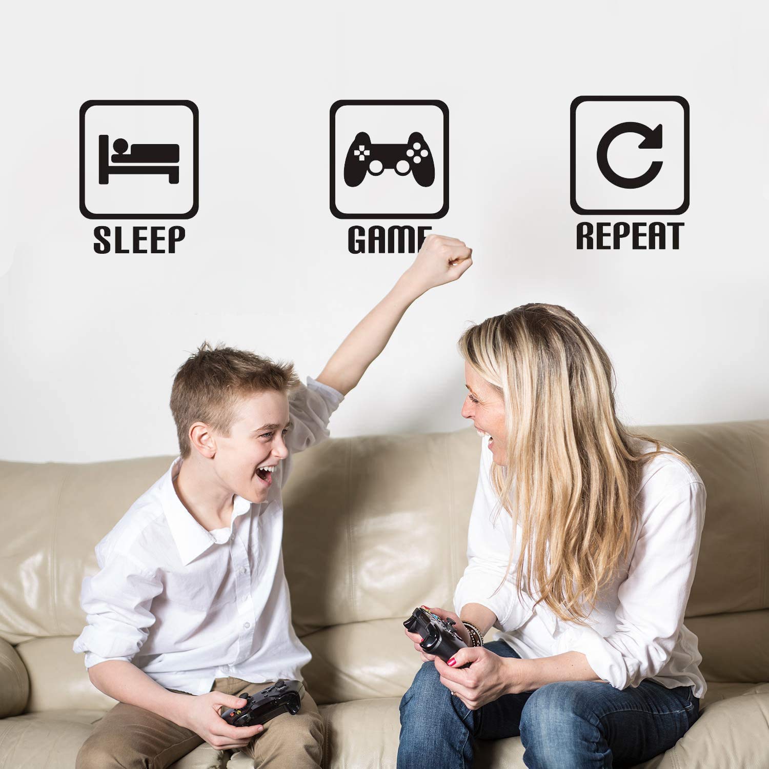 KAIRNE Gaming Wall Sticker - Minecraft Room Decor for Boys & Gamers