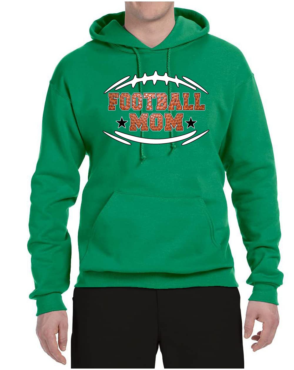 Wild Bobby Football Mom Sports Unisex Graphic Hoodie Sweatpants Set - Comfortable Pullover for Women & Men - Perfect for Game Day, Tailgating & Casual Wear