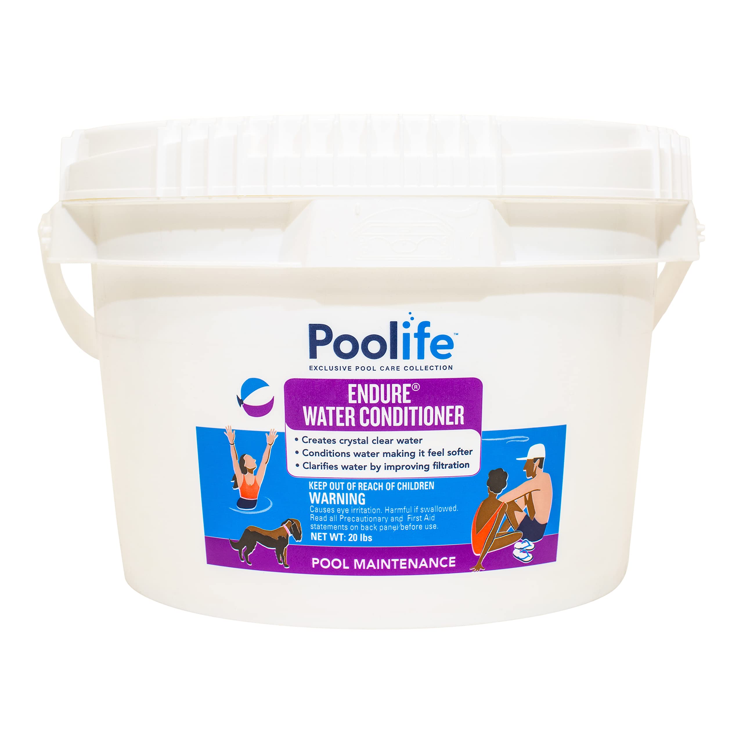 POOLIFE Endure Water Conditioner for Pools & Spas (20 lb) – Improves Water Clarity & Protects Equipment | Perfect for Saltwater & Chlorine Pools