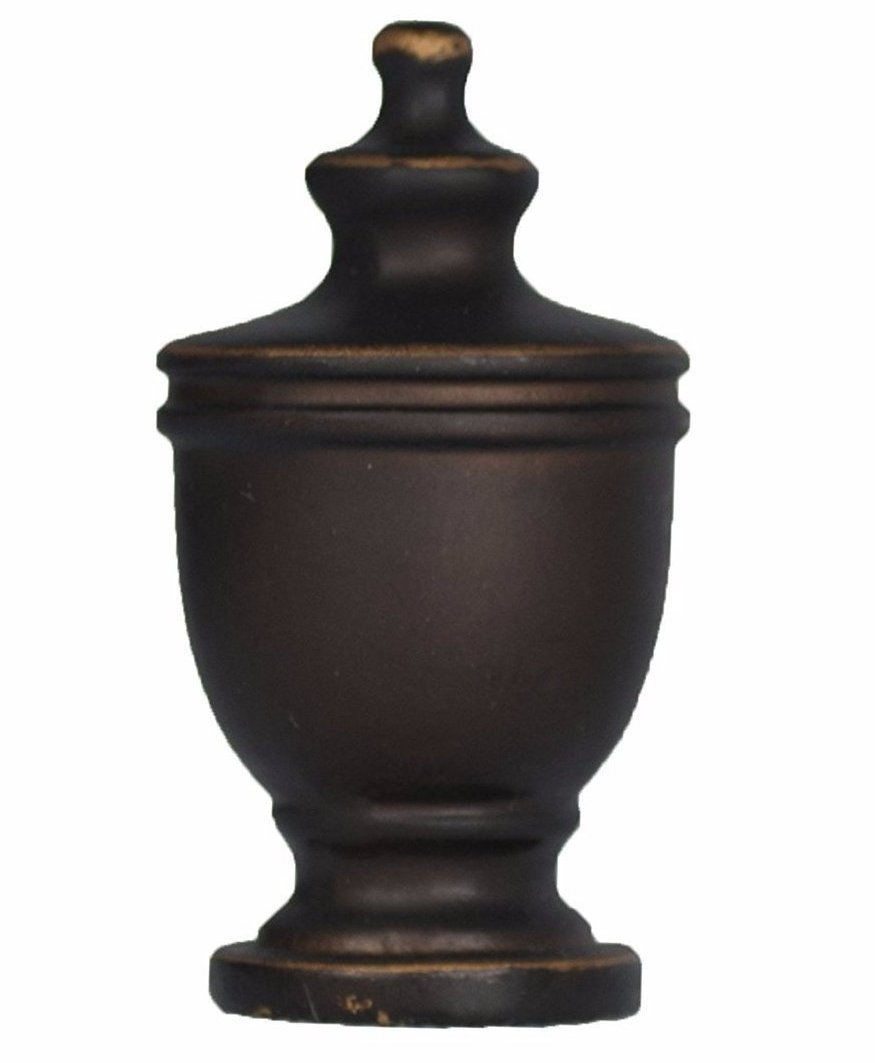 Premium Urn Lamp Finial - Antique Brass, Oil Rubbed Bronze & Polished Nickel Finishes - Elegant Lighting Accent for Table Lamps, Floor Lamps & Chandeliers