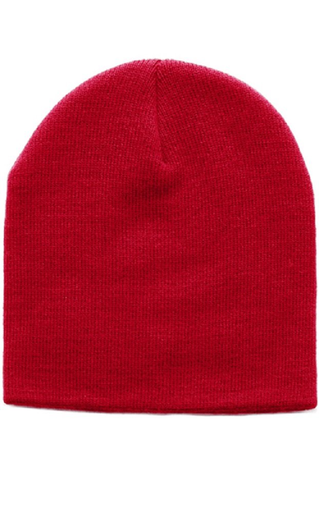 MG Plain Short Beanie Skull Cap - Winter Ski Skate Hat for Men & Women - 8
