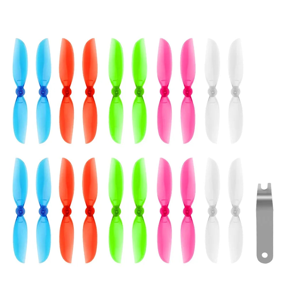 Makerfire 20pcs 75mm 2-Blade Propellers CW/CCW for DJI Tello FPV RC Drone - Durable Replacement Parts for Smooth Flight Performance (Ideal for Racing, Aerial Photography & DIY Drone Projects)