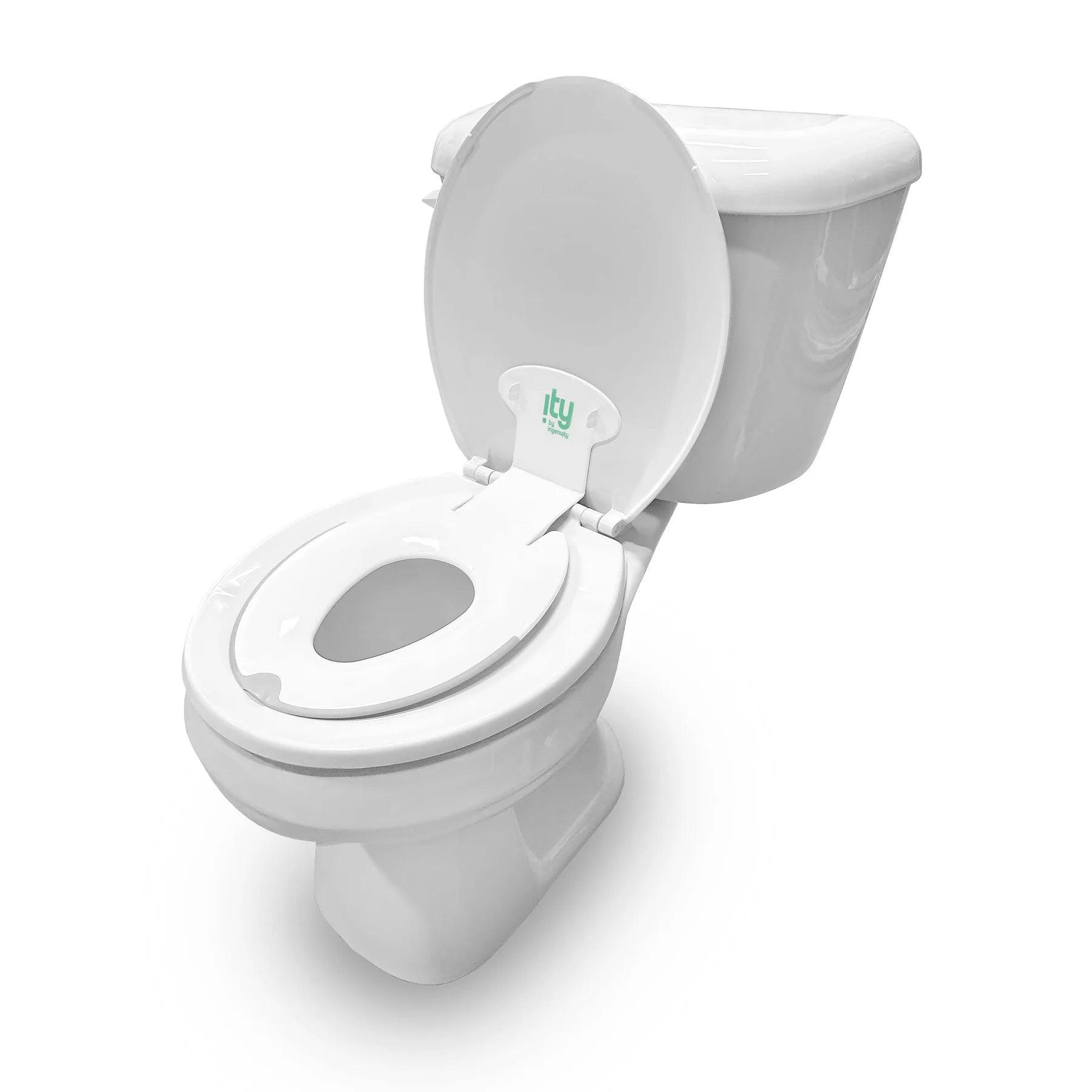 Bright Starts Flip & Sit Potty Seat - Adjustable Toddler Training Toilet with Non-Slip Base | Perfect for Potty Training Boys & Girls at Home or Daycare