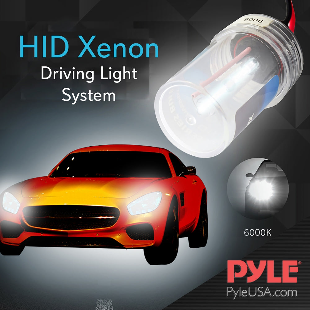 6000K Single Beam 9006 HID Xenon Headlight Conversion Kit - Bright White Light for Night Driving, Fog & Rain Conditions - Perfect for Cars, Trucks & SUVs