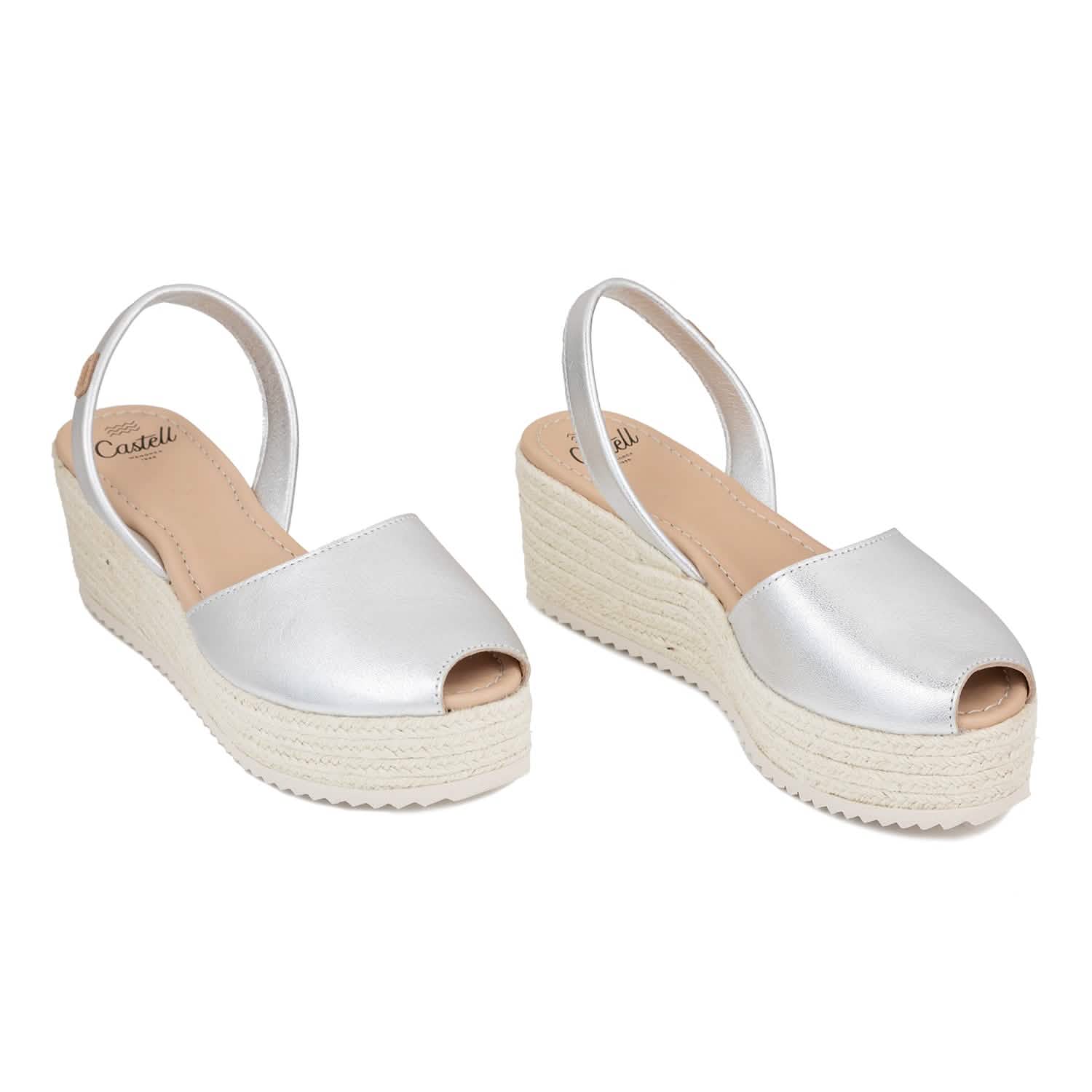 Premium Leather Menorcan Sandals for Women with Metallic Accents - Stylish & Comfortable Summer Footwear for Beach, Vacation & Casual Outings
