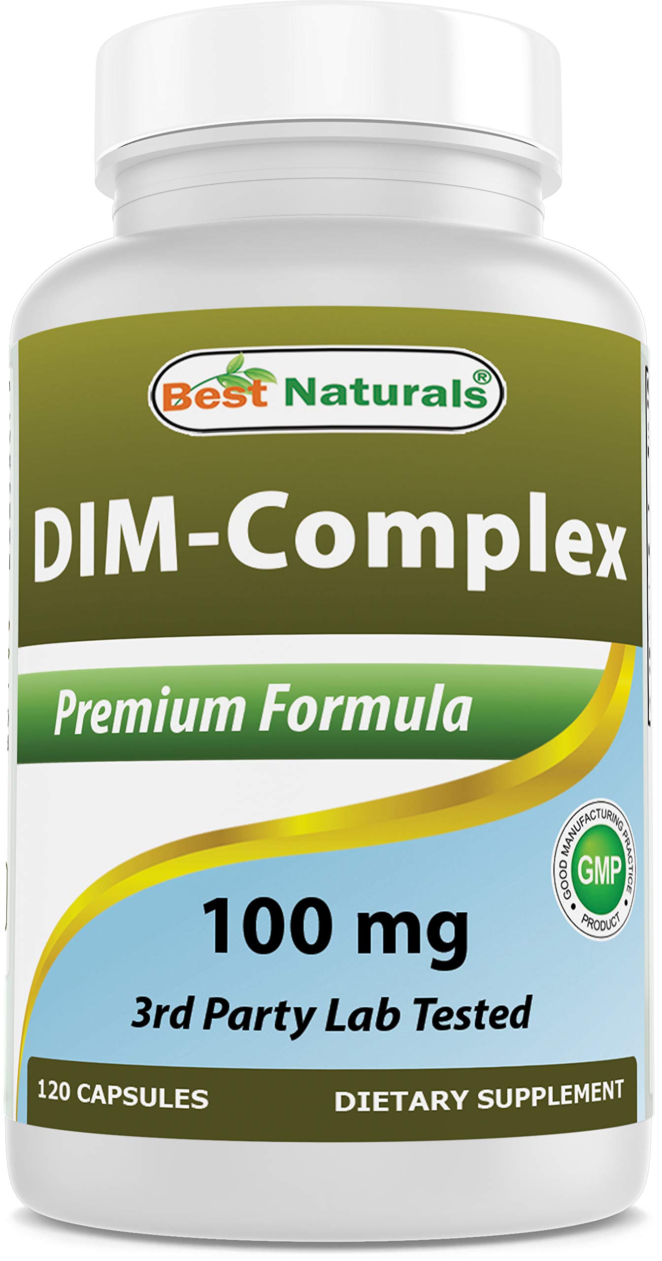 Best Naturals DIM Supplement 100mg 120 Capsules - Estrogen Balance & Metabolism Support for Menopause, PCOS, Hormonal Acne & Bodybuilding | Natural Hormone Support for Women & Men | Daily Wellness & Fitness Supplement