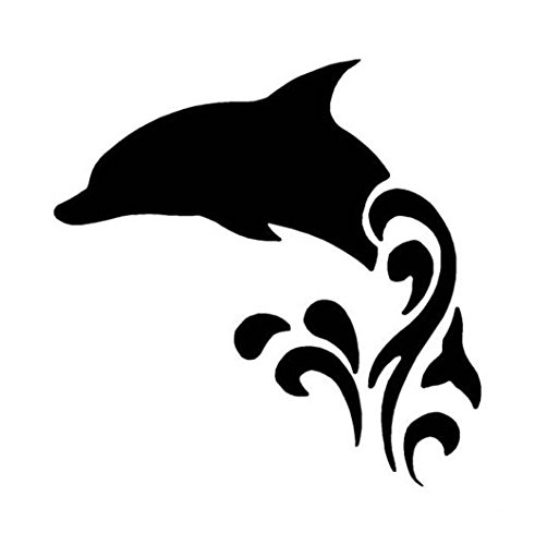 Dolphin Decal Sticker - Die Cut Vinyl Decal for Windows, Cars, Trucks, Tool Boxes, Laptops & MacBooks - Waterproof & Durable for Any Smooth Surface - Perfect for Car Decoration, Laptop Customization & Home Decor