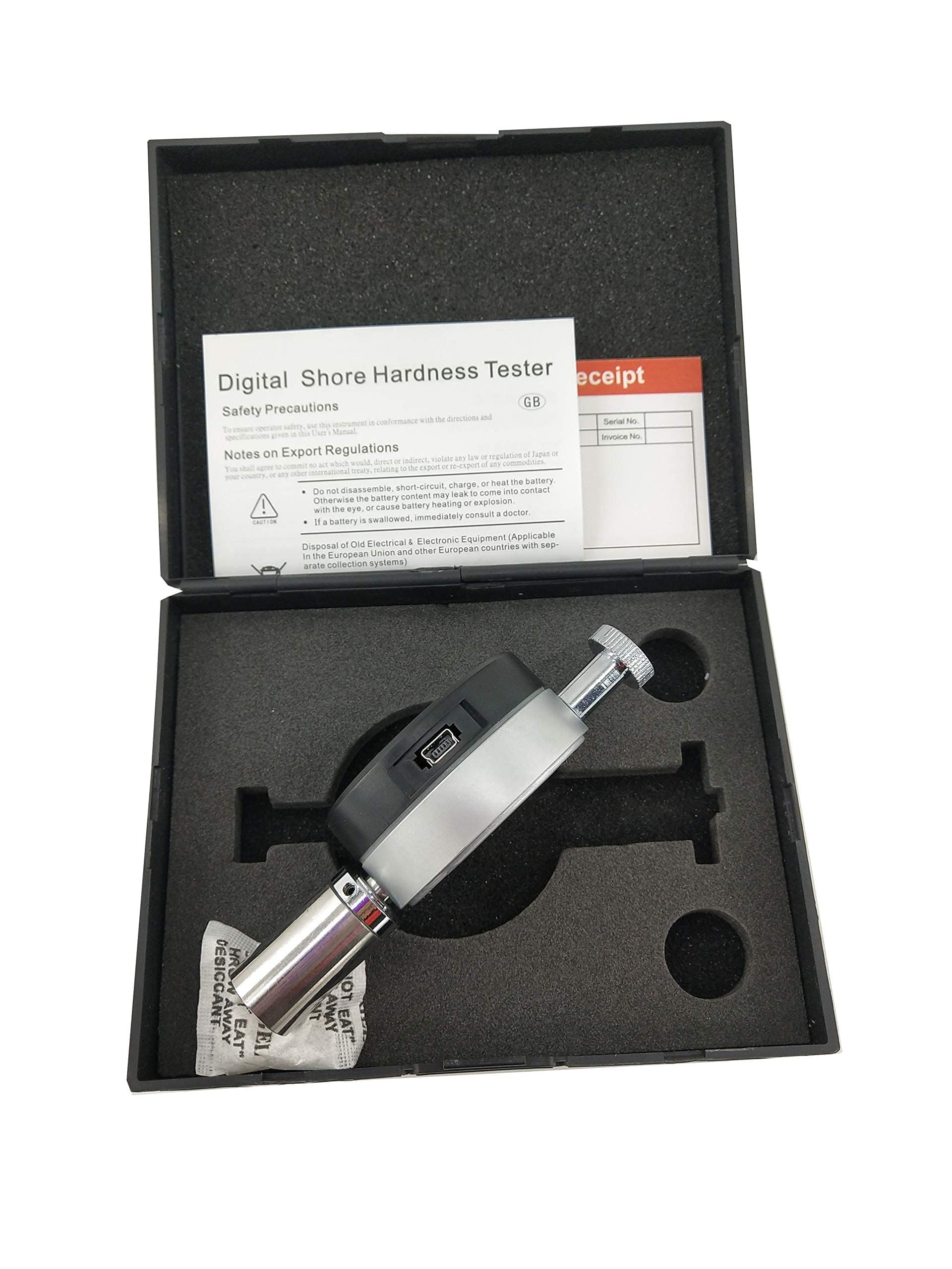 Digital Shore A Hardness Tester - Portable Durometer for Rubber, Plastic, Leather & Wax | Accurate Material Hardness Measurement Tool for Industrial & Laboratory Use