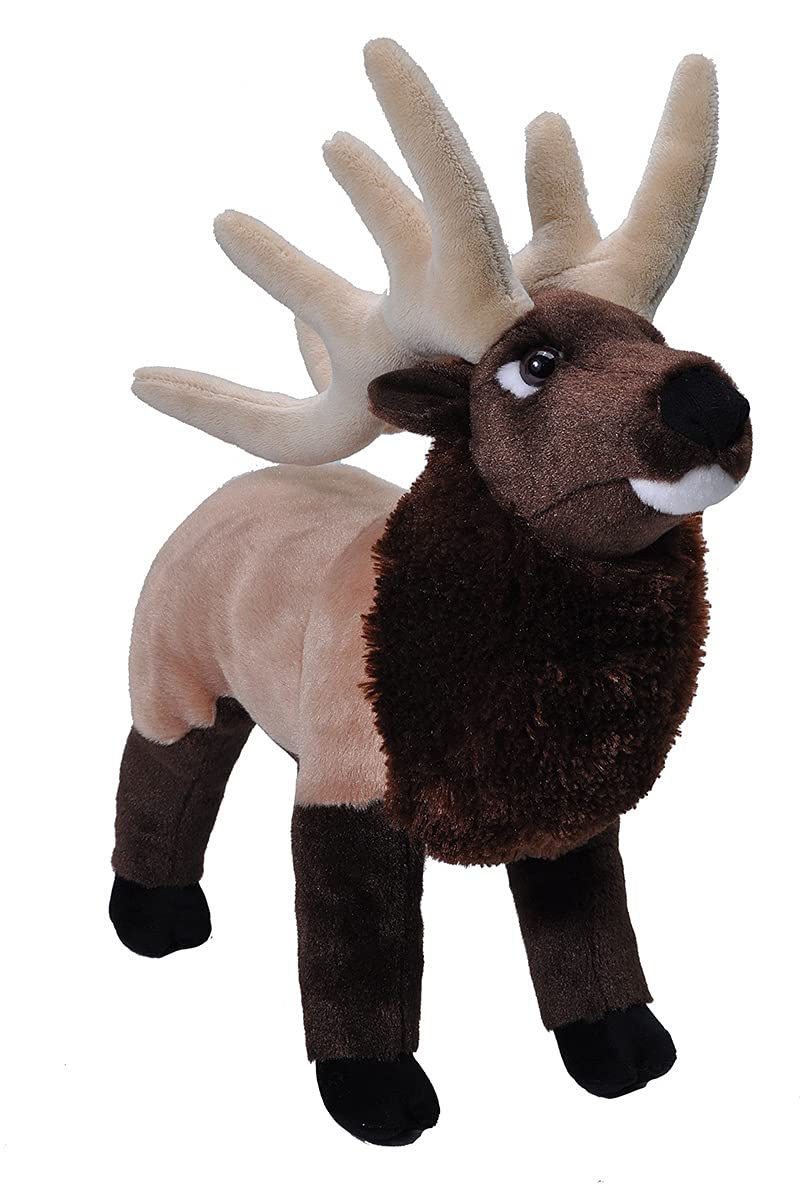 Wild Republic 12 Inch Elk Plush Stuffed Animal - Soft Cuddly Plush Toy for Kids, Perfect Gift for Children | Great for Bedtime Cuddles, Nursery Decor & Wildlife Education