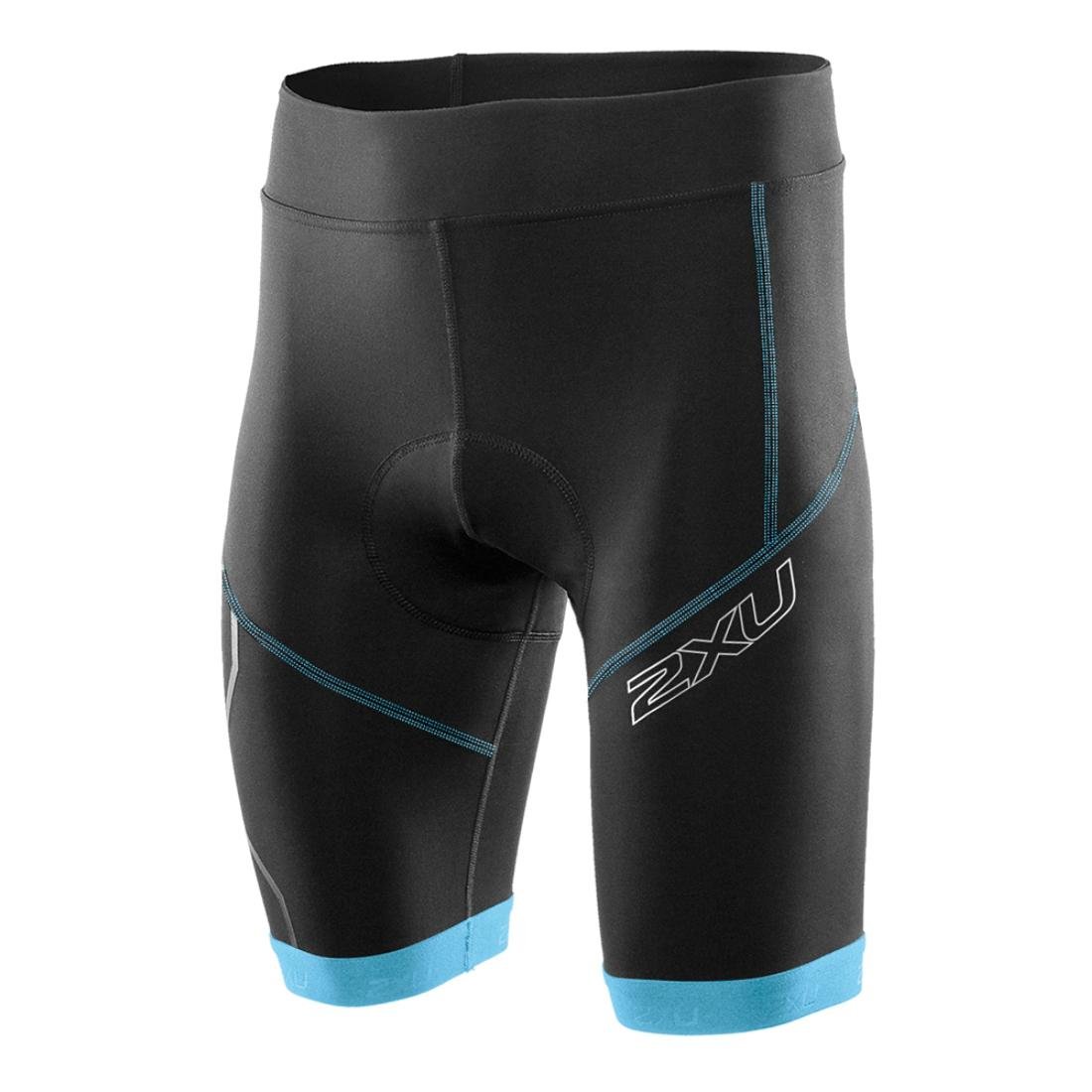 2XU Men's Compression Cycle Shorts - High-Performance Bike Shorts for Cycling & Training - Breathable & Moisture-Wicking for Comfortable Rides