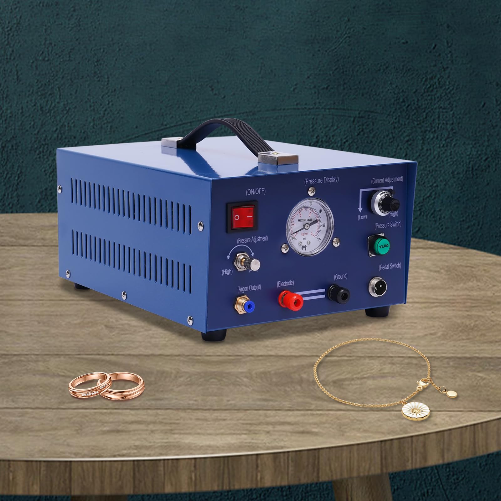 TBVECHI 800W 110V Jewelry Spot Welding Machine - Adjustable Argon Pulse Spot Welder for Gold & Silver (0.5-80A) - Perfect for Jewelry Making, Watch Repair & Small Metal Fabrication