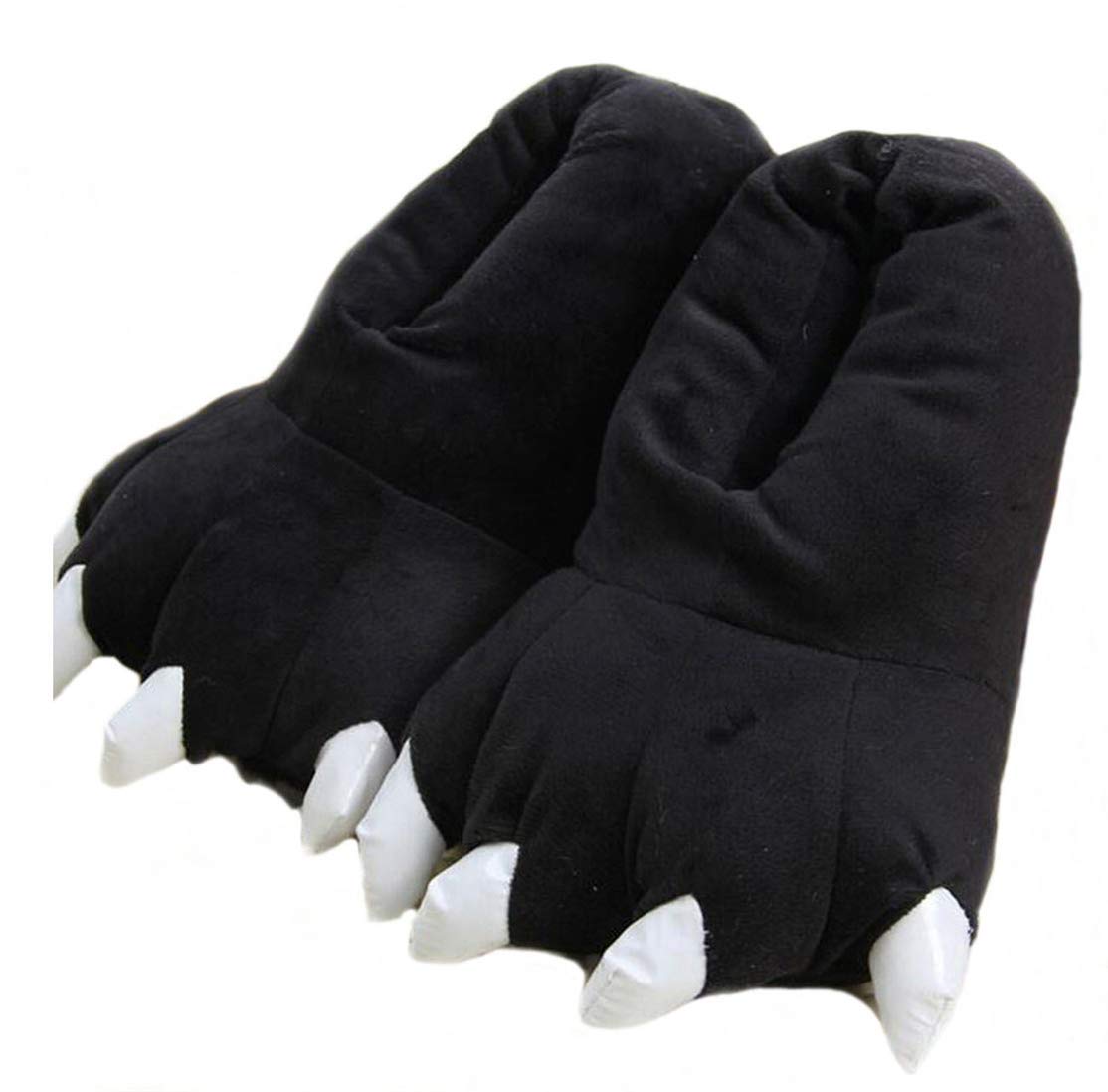 **Warm Plush Animal Paw Slippers for Adults - Cozy Dinosaur Claw House Slippers - Perfect for Winter, Lounge & Home Comfort**