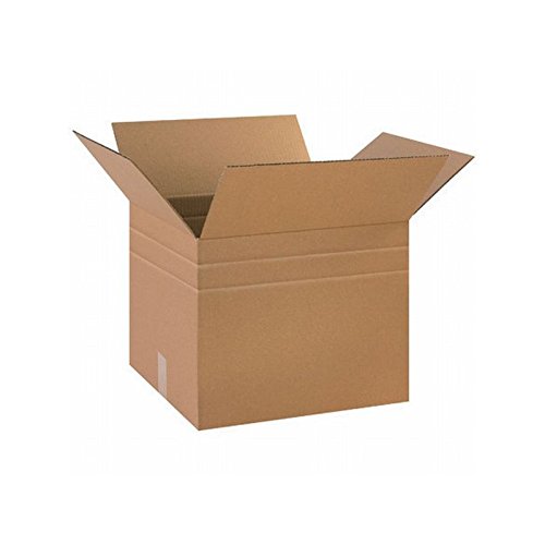 20-Pack Multi-Depth Corrugated Shipping Boxes 18x15x15 Inches - Heavy Duty Kraft Brown Moving & Storage Boxes for Ecommerce, Home & Office Packing Supplies