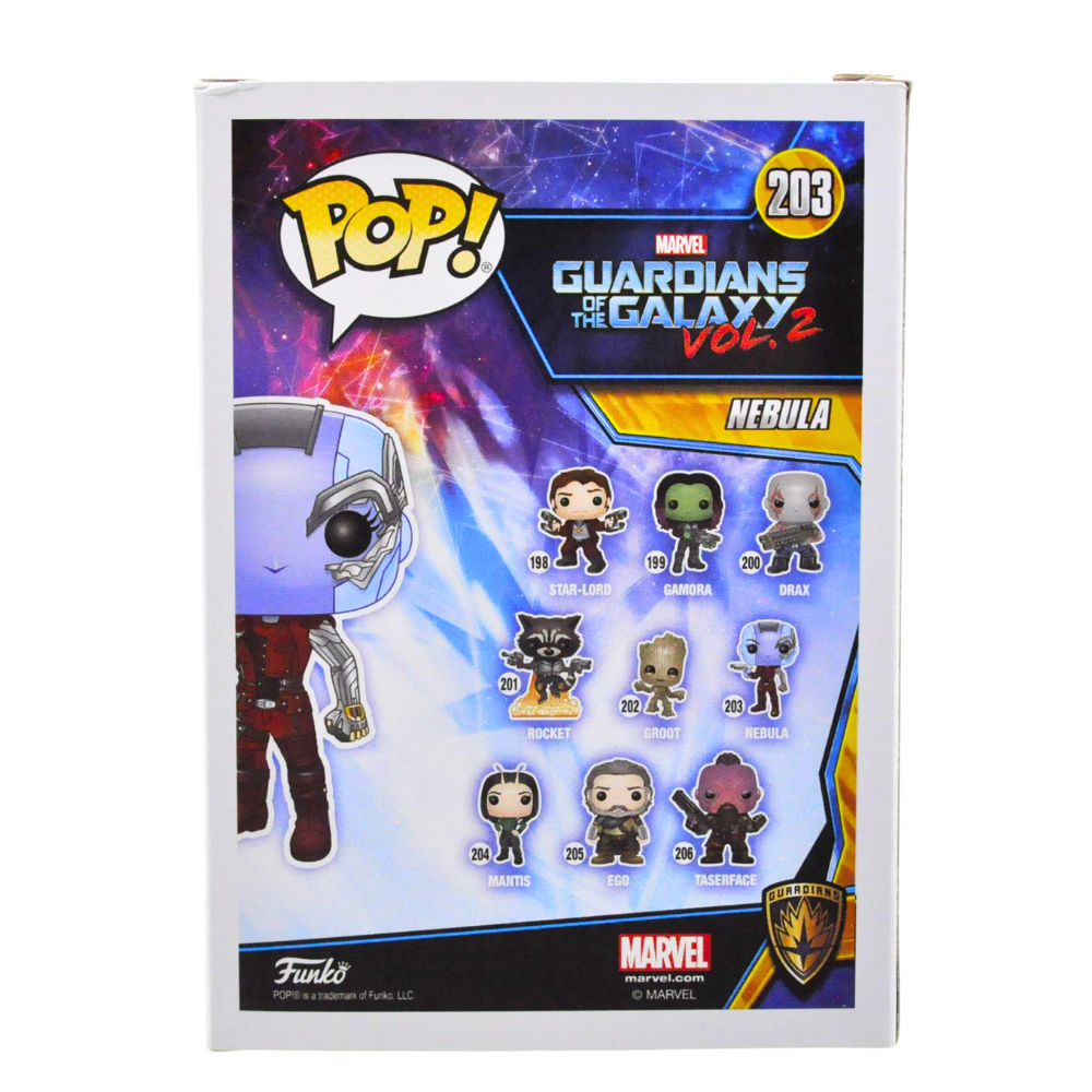 Karen Gillan Autographed Nebula Pop! Vinyl Figure - Guardians of the Galaxy Vol. 2 Exclusive Collectible (203/15) - Perfect for Marvel Fans, Comic Con Displays & Pop Culture Collections