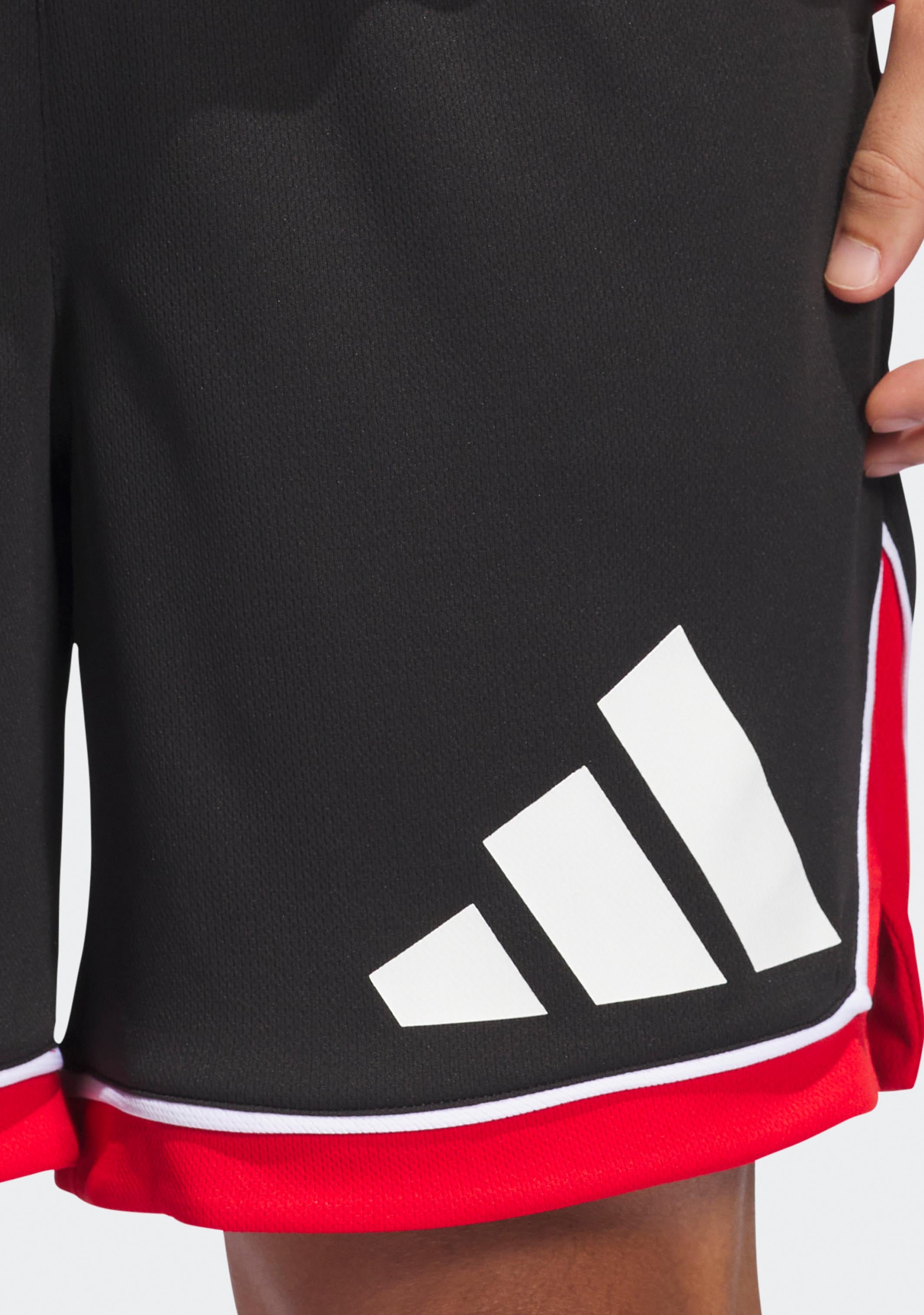 Adidas Men's Basketball Shorts - Breathable Quick-Dry Athletic Shorts with Badge of Sport Logo | Perfect for Gym, Running, Training & Casual Wear