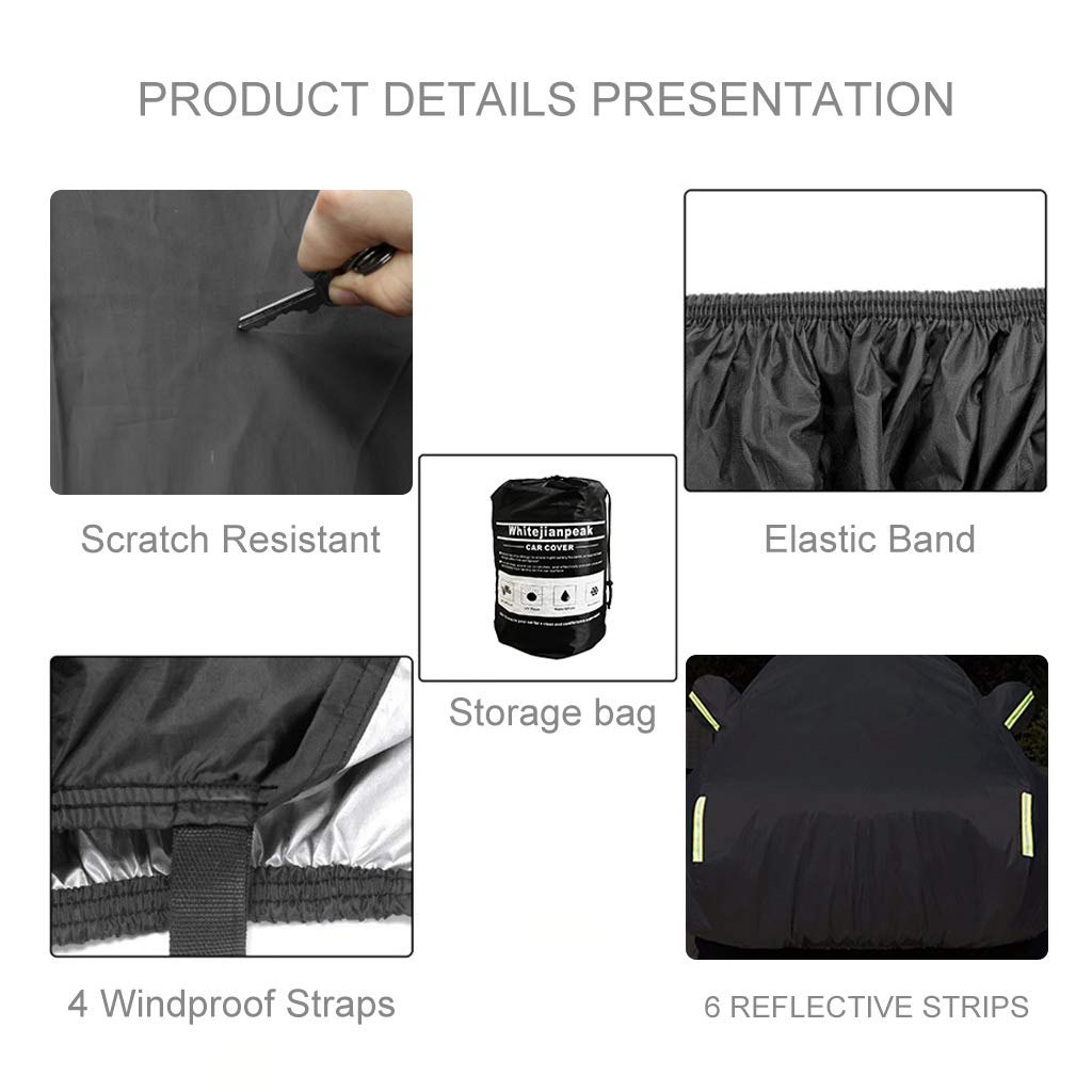 Waterproof Mercedes-Benz SLC 300 Roadster Car Cover with Cotton Lining - Windproof, Dustproof, UV & Snow Protection - Breathable & Tear-Resistant for Indoor & Outdoor Use - Perfect for Parking, Storage & Travel Protection