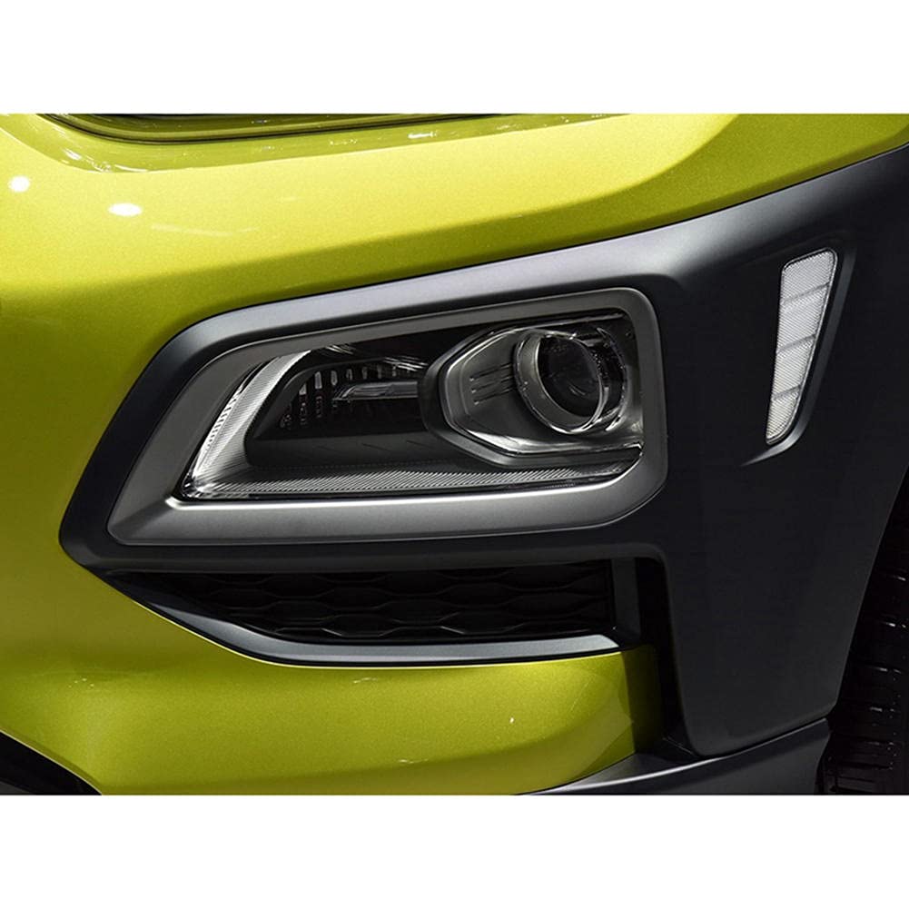 ABS Chrome Front Fog Lamp Cover for Hyundai Encino Kona (2018-2019) - 2 Pcs Car Modification Accessories - Enhance Style & Visibility in Low Light Conditions