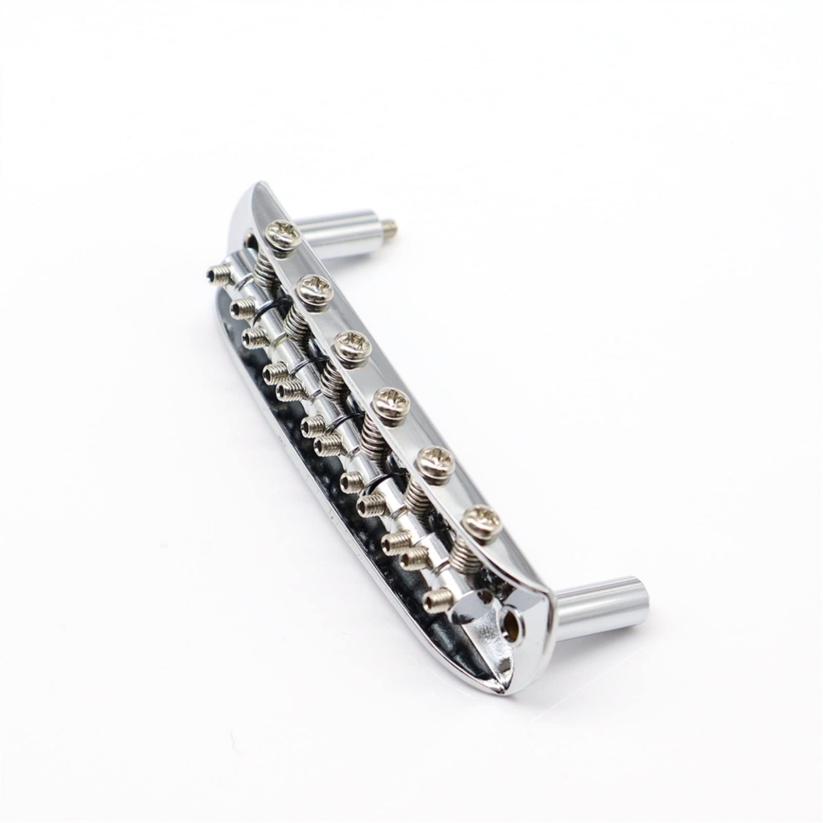 Premium 6-String Electric Guitar Bridge Saddle Set - High-Quality Replacement Bridge for Electric Guitars - Perfect for Rock, Blues, and Metal Performances
