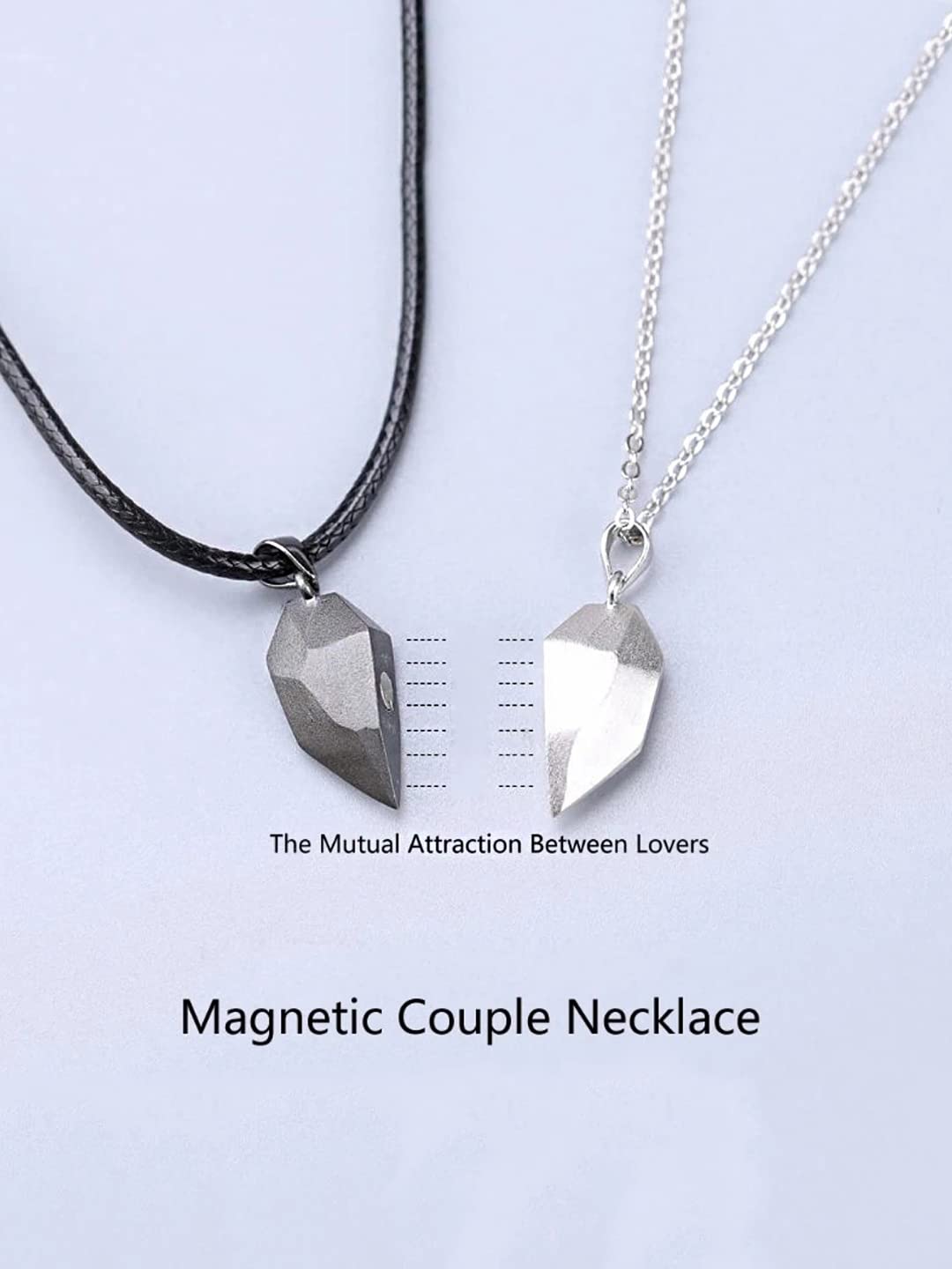 Yellow Chimes Pendant Necklace for Girls & Boys - Romantic Couple Heart Locket Gift for Valentine's Day - Stainless Steel Love Jewelry for Girlfriend/Boyfriend - Perfect for Anniversaries, Weddings & Date Nights