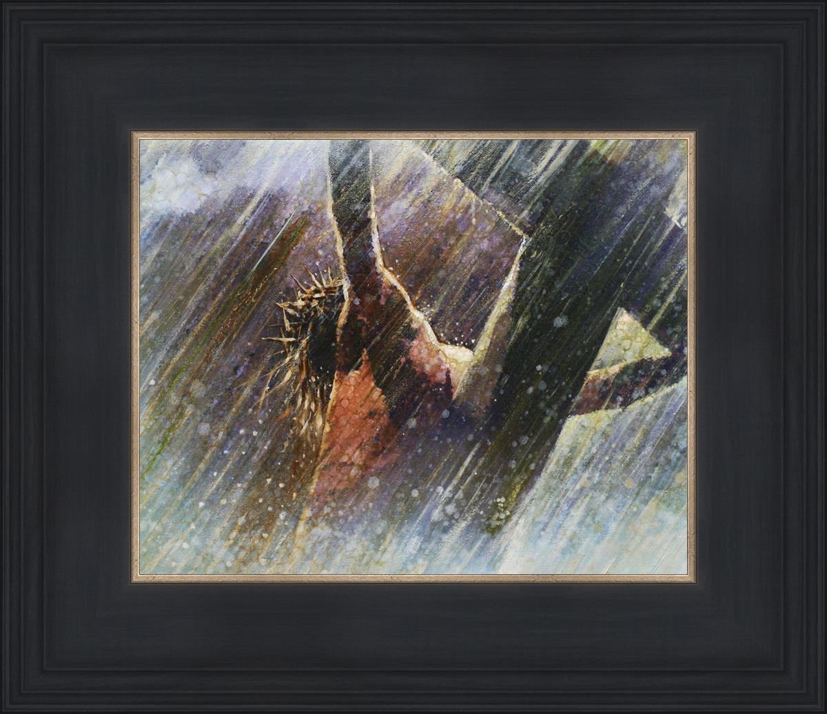 Yongsung Kim Crucifixion Painting - Religious Wall Art for Home & Church Decor - Perfect for Prayer Rooms, Christian Gifts, and Spiritual Spaces