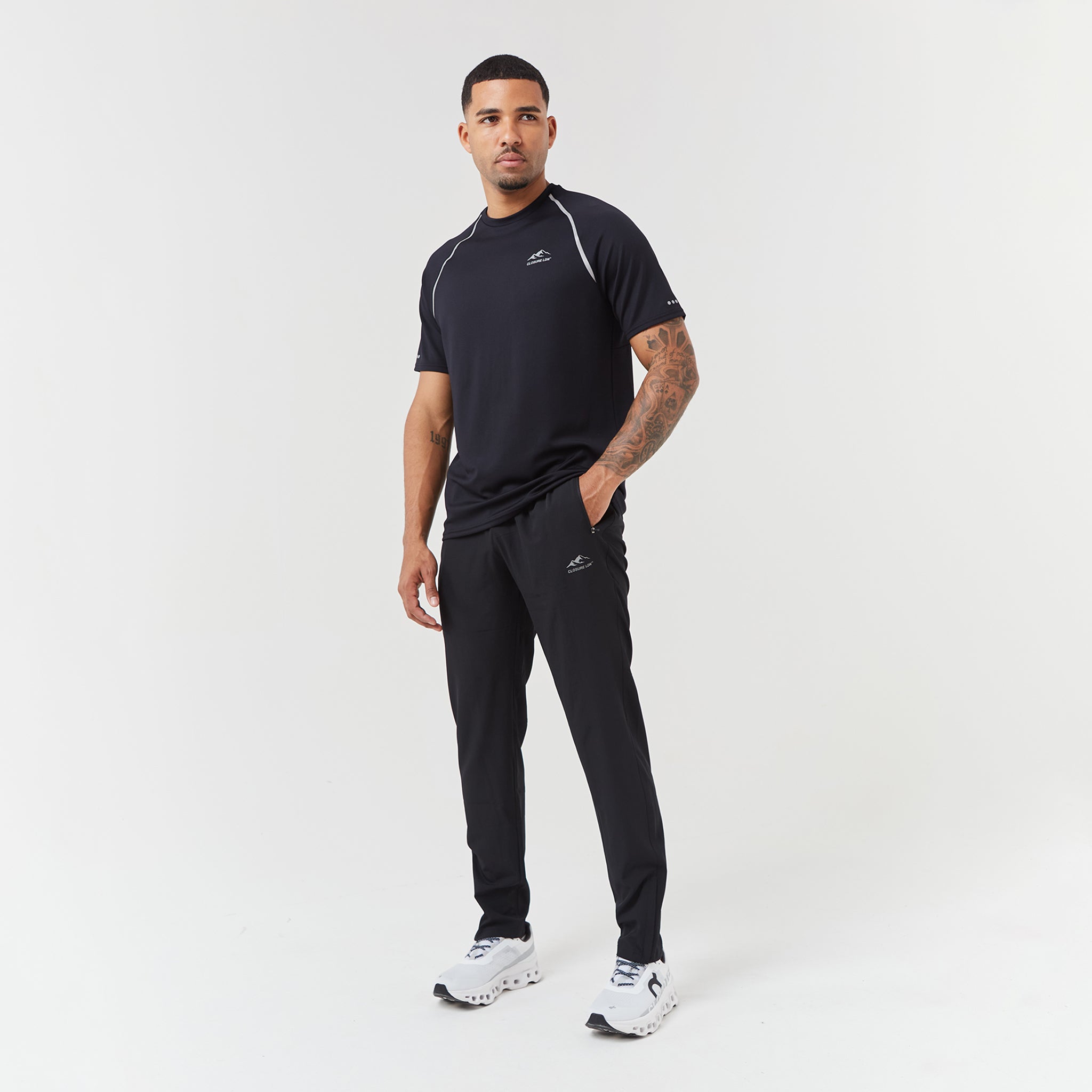 Core Training Pants for Men & Women - High-Performance Workout Leggings with Moisture-Wicking Fabric (Black) - Ideal for Gym, Running, Yoga & Fitness Training