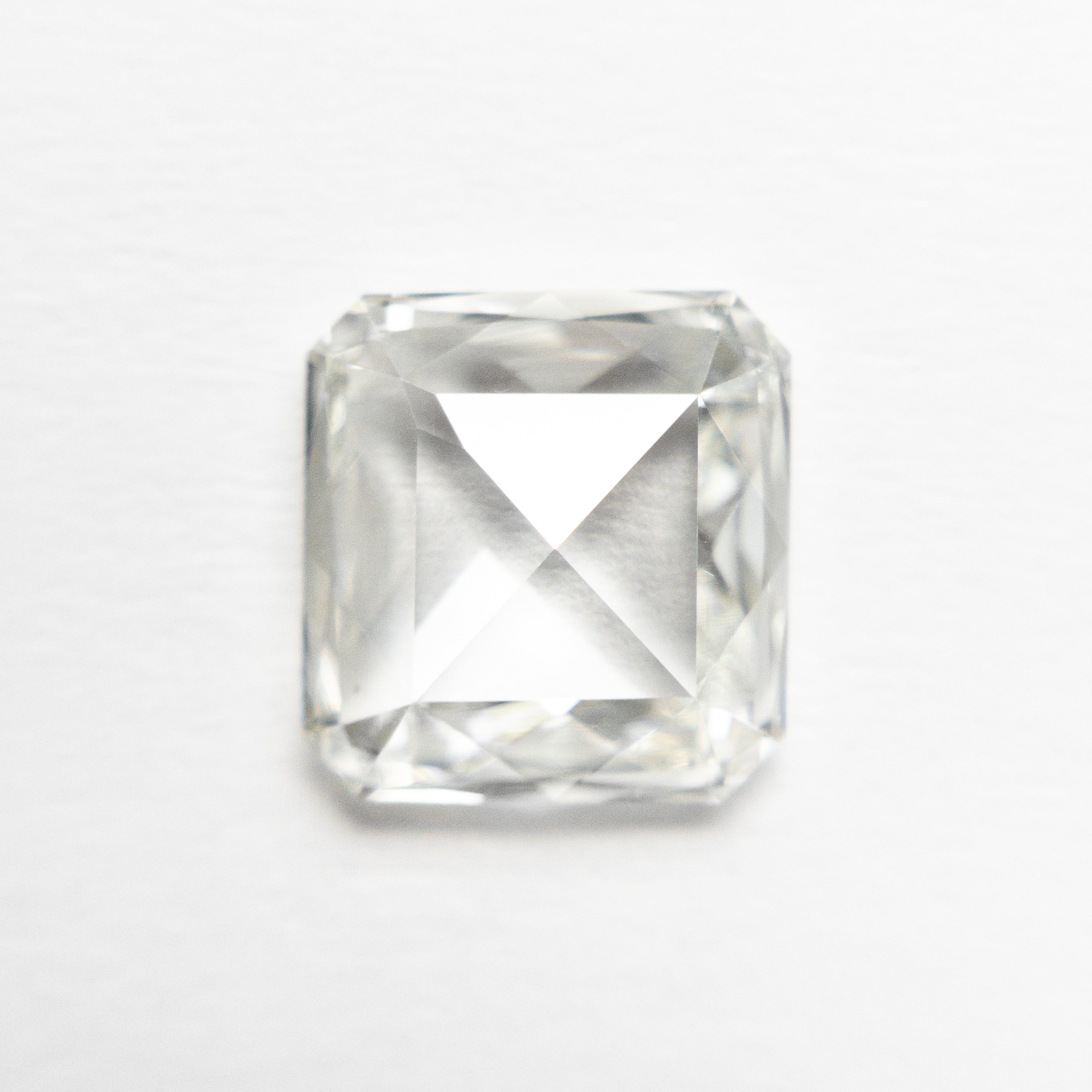 2.21ct GIA Certified SI1 Clarity K Color Cut Corner Square Rose Cut Diamond - 8.52x8.10x3.26mm | Elegant Engagement Ring Center Stone for Wedding & Anniversary Jewelry