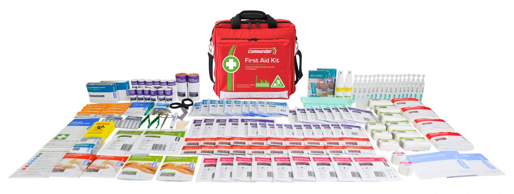 Commander 6 Series First Aid Kit - 200-Piece Emergency Medical Supplies for Home, Car, Camping & Workplace Safety | Compact & Portable Trauma Kit for Injuries & Burns