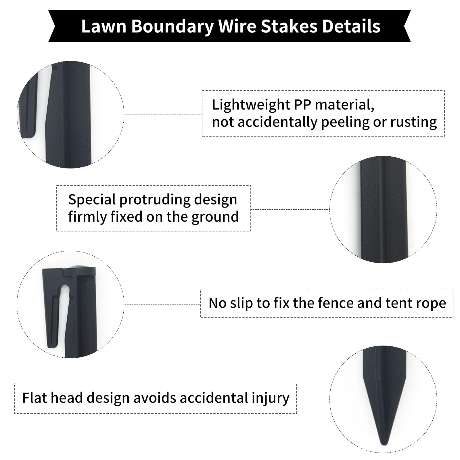 1500FT Robotic Lawn Mower Boundary Wire Kit with 200 Plastic Stakes - Universal Automatic Perimeter Wire for Robotic Mowers - Perfect for Backyard, Garden, and Large Lawn Areas