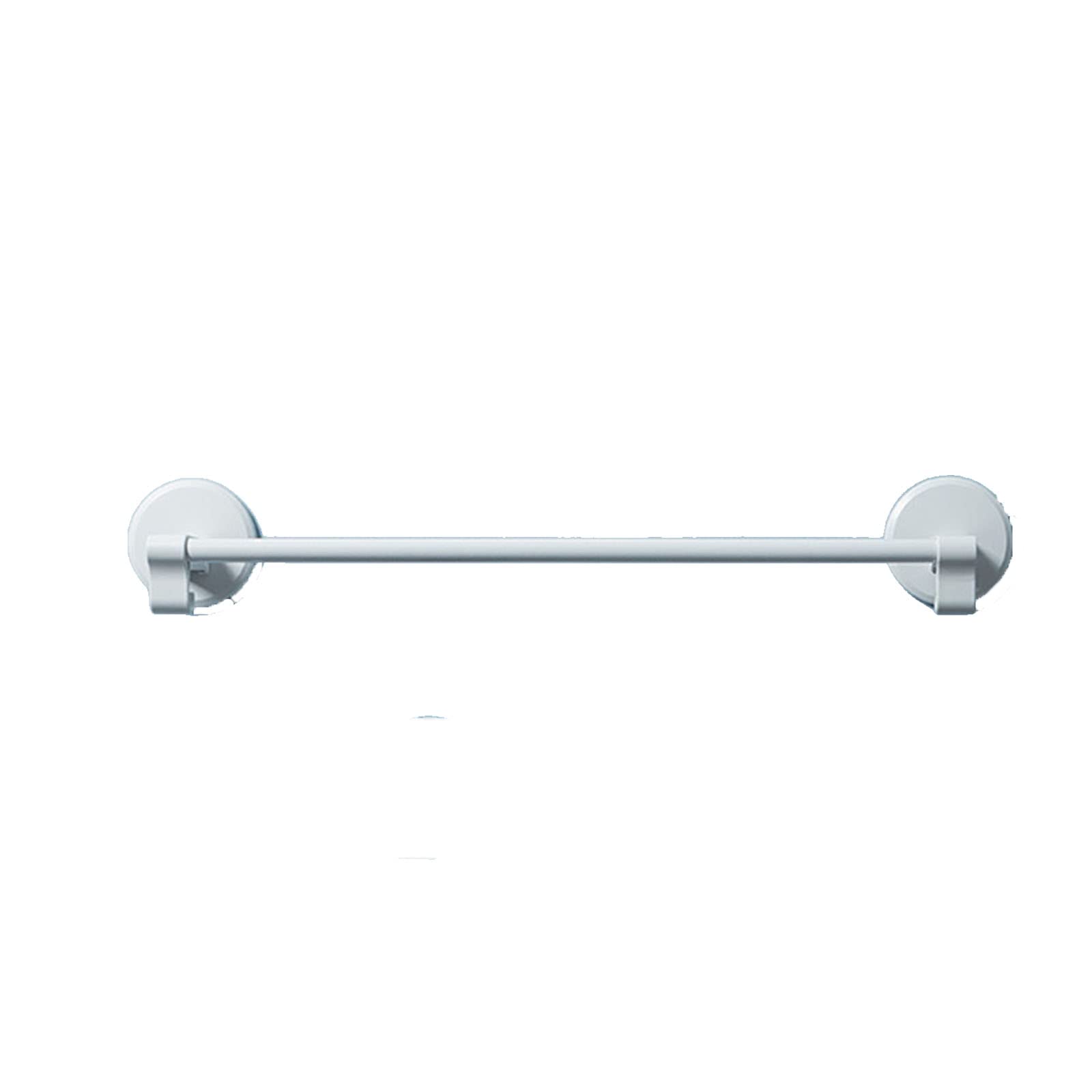18 Inch White Wall Mounted Towel Bar for Bathroom - Heavy Duty Adhesive Towel Rack with Toilet Paper Holder & Slipper Storage - Perfect for Small Bathrooms, Apartments and RVs