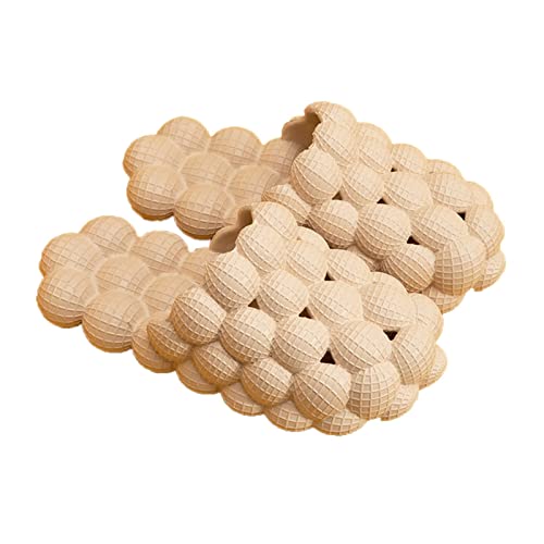 Funny Lychee Bubble Slippers - Super Soft Unisex House Slippers for Men & Women - Massage Sandals for Home, Beach & Shower - Comfortable Foot Massager Slippers for Relaxation & Indoor Use