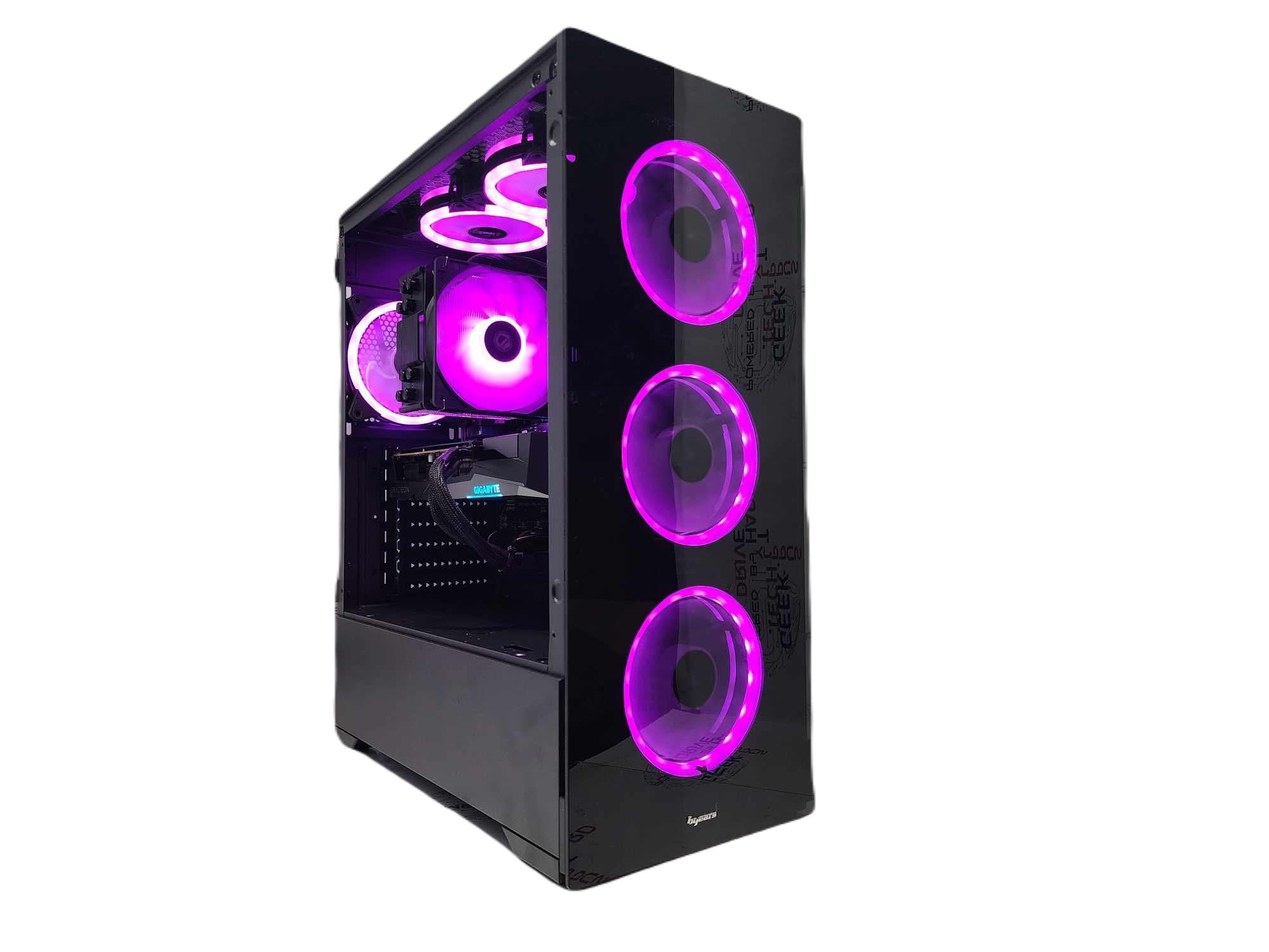 Custom Gaming PC Desktop Computer - AMD Ryzen 7 7800X3D, 2TB SSD, RX 6600 XT, 32GB RAM, Black Vog A620M - Perfect for 4K Gaming, Streaming & Content Creation