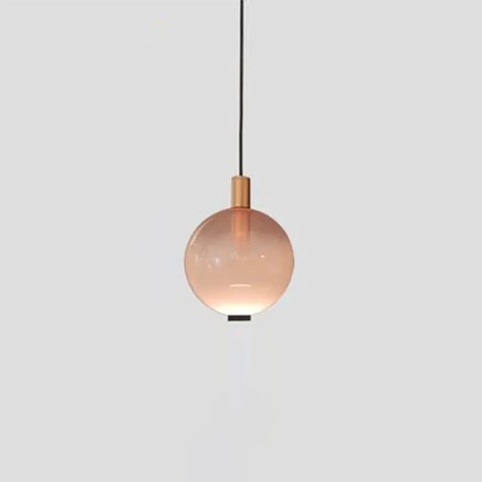 Modern Semi-Transparent LED Pendant Light Fixture - Dimmable Hanging Chandelier for Kitchen Island, Dining Room & Bedroom Lighting