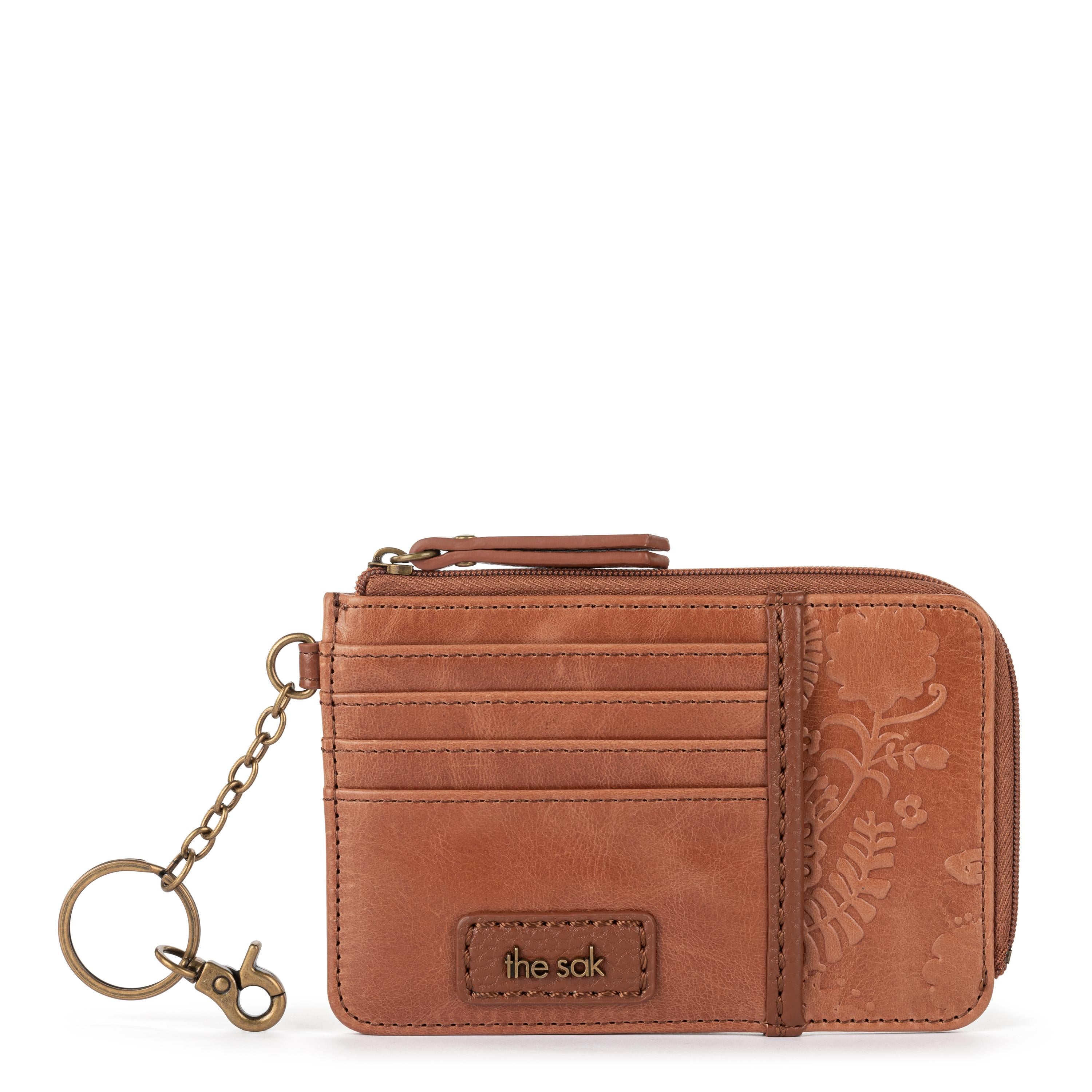 Leather - Tobacco Floral Embossed