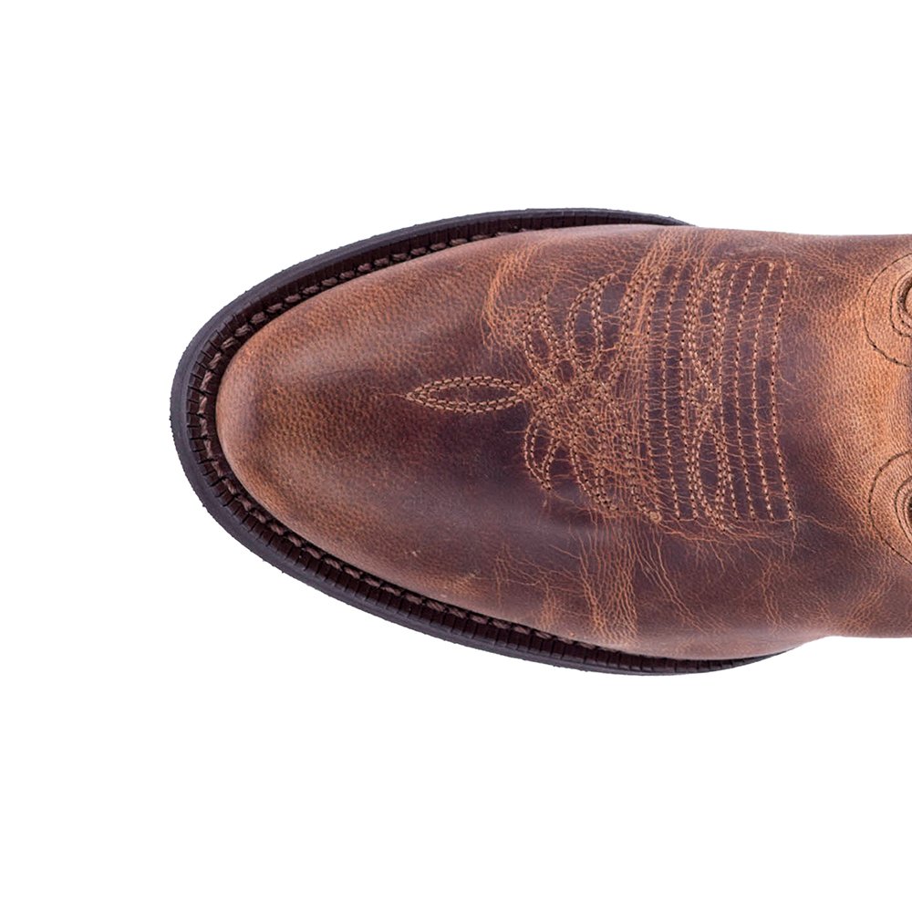 Laredo Women's Maddie Embroidered Round Toe Casual Boots - Mid Calf Low Heel 1-2