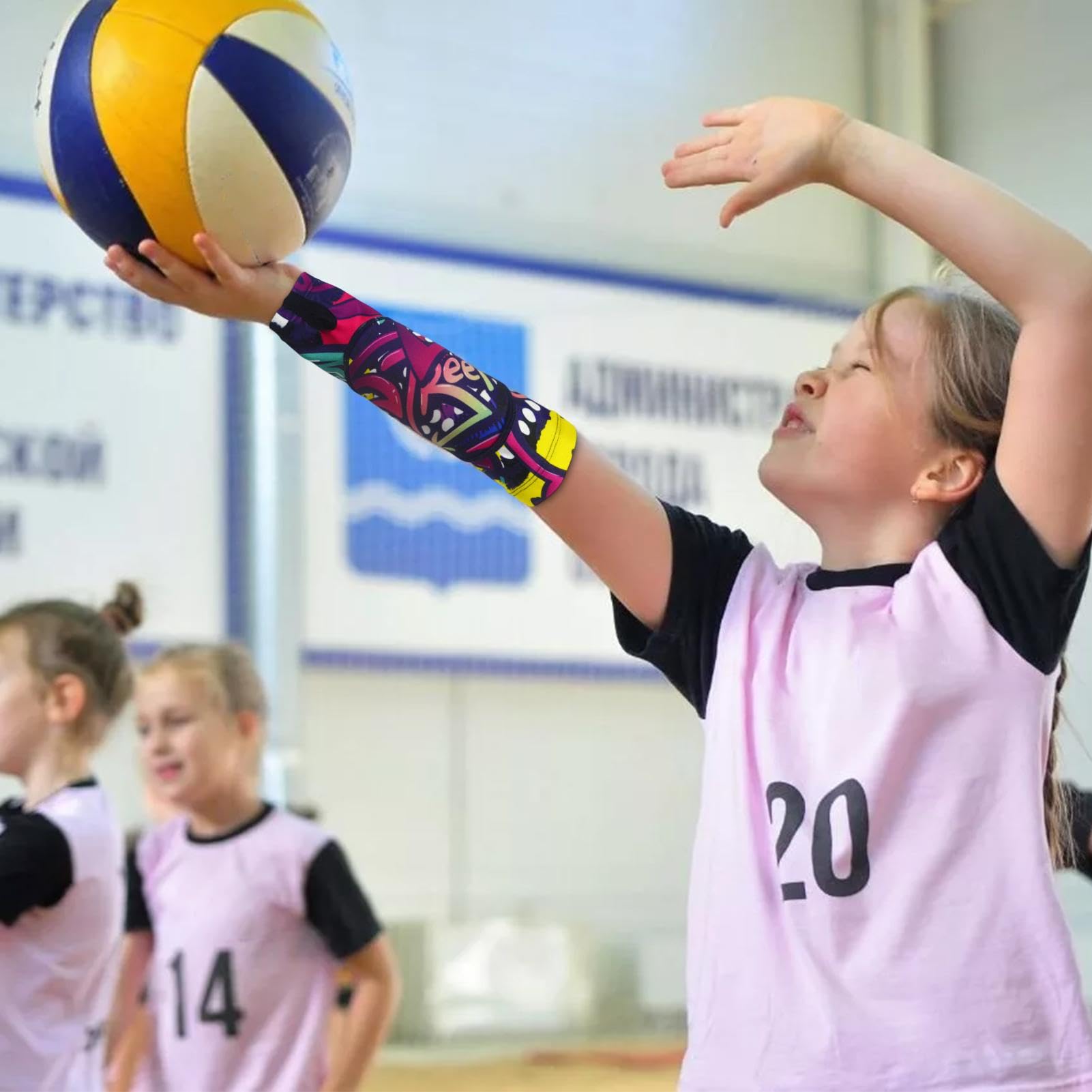 Youth Volleyball Arm Sleeves - Breathable Protective Arm Guards for Passing & Hitting | Perfect for Teen Volleyball Players | Training & Match Use