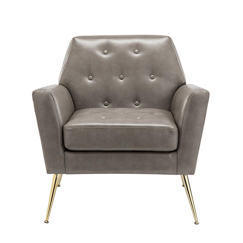 Raelynn Vegan Leather Armchair - Modern PU Leather Lounge Chair for Living Room, Office & Bedroom - Eco-Friendly Faux Leather Accent Chair for Home Decor