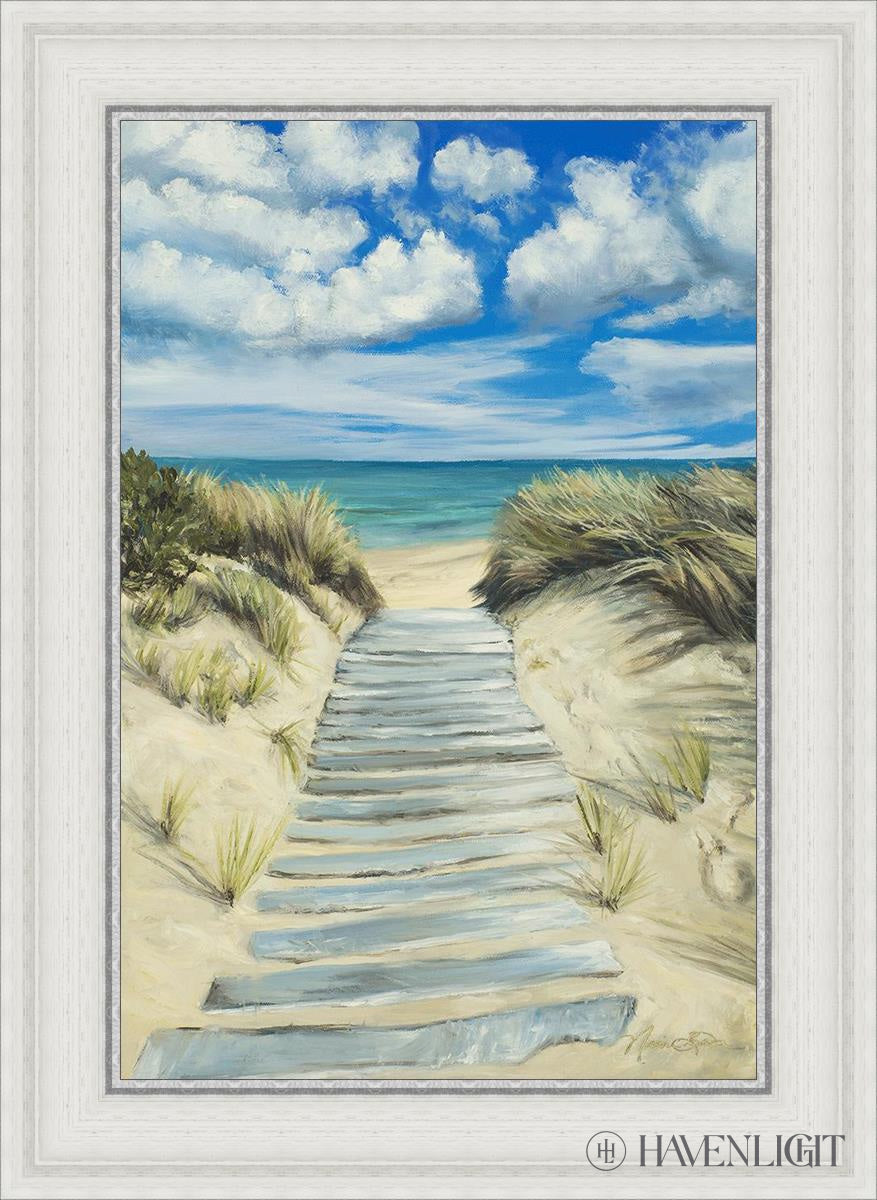 Seaside Decor - Handcrafted Broken Path Mosaic Art Piece for Home & Garden Wall Decor | Perfect for Beach House, Coastal Living Room, or Outdoor Patio