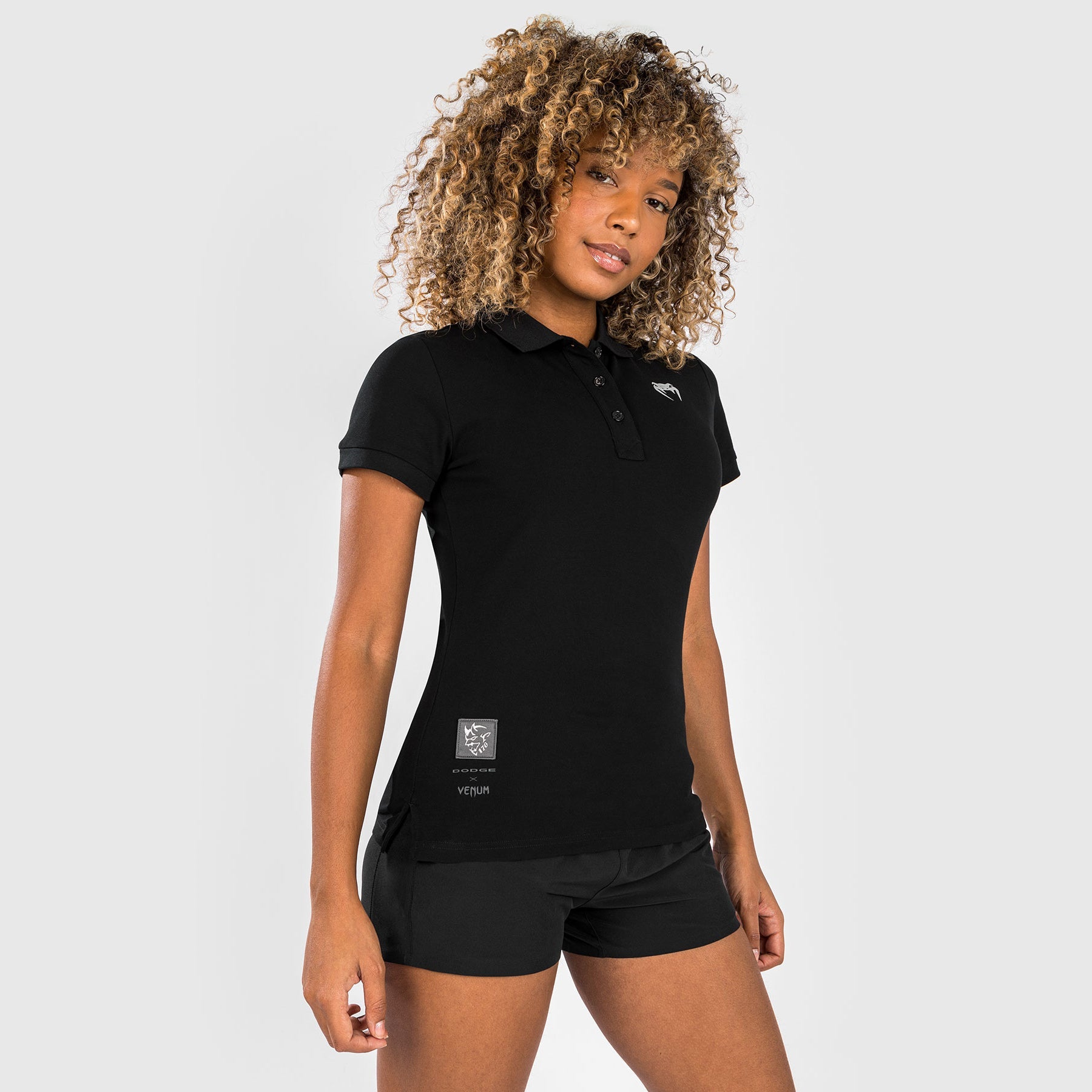 Venum x Dodge Demon 170 Women's Performance Polo Shirt - Black | Breathable & Stylish for Gym, Workout & Casual Wear
