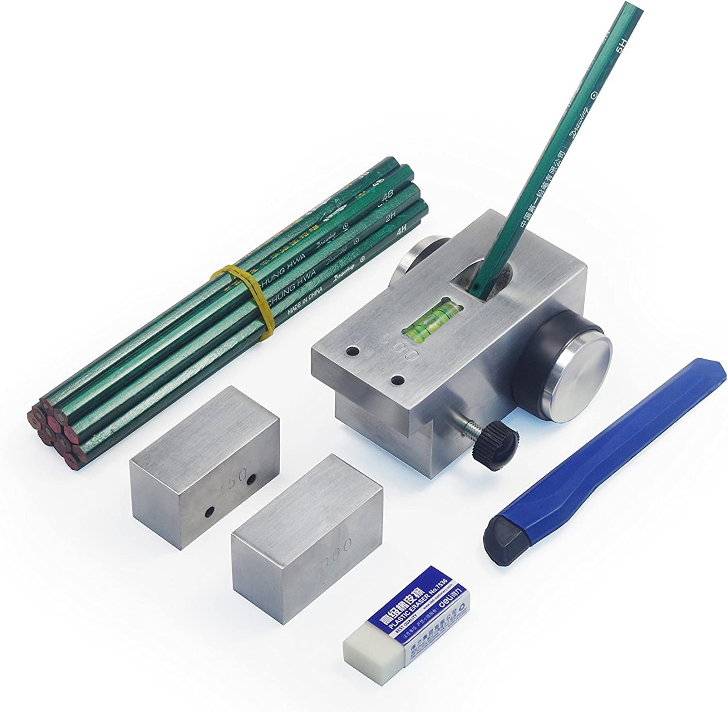 SSEYL Lantek HT-6510P Pencil Hardness Tester Kit for Paint, Coating, and Film Testing - Professional Surface Hardness Measurement Tool for Automotive, Industrial, and DIY Projects