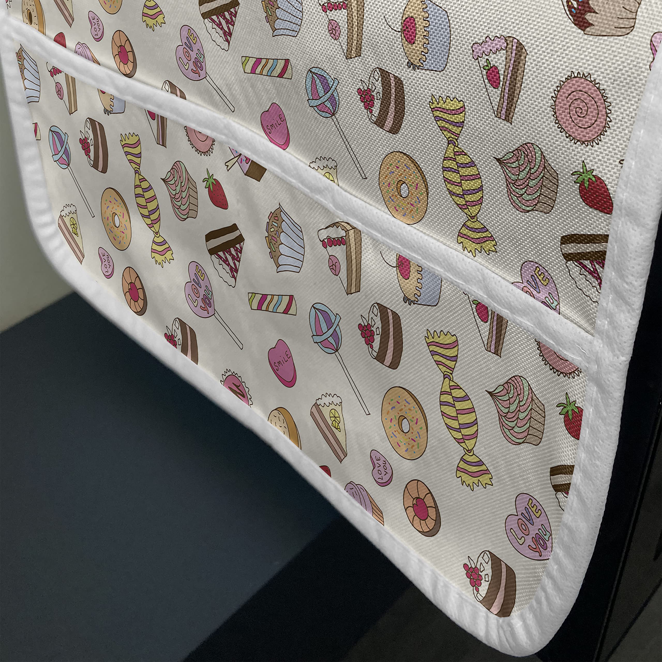 Ambesonne Dessert Microwave Cover - Waterproof Candy Pattern for Kitchen, 36