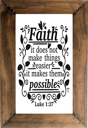 FAITH IT DOES NOT MAKE THINGS EASIER